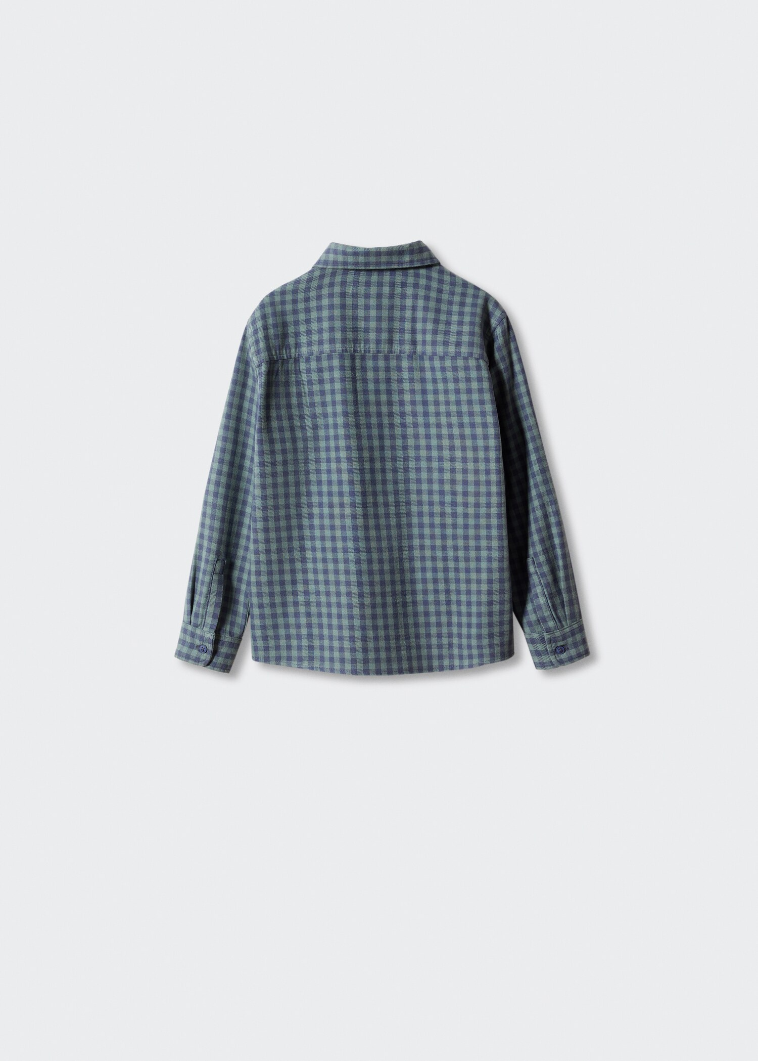 Check cotton shirt - Reverse of the article