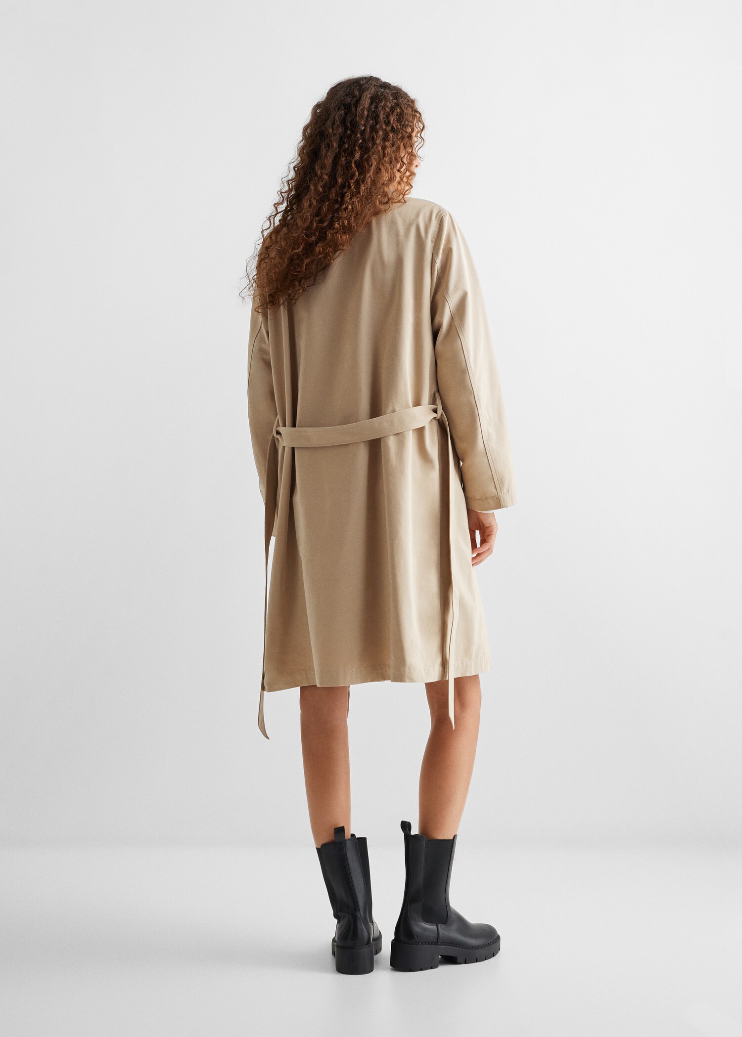 Trench classique ceinture - Verso de l’article