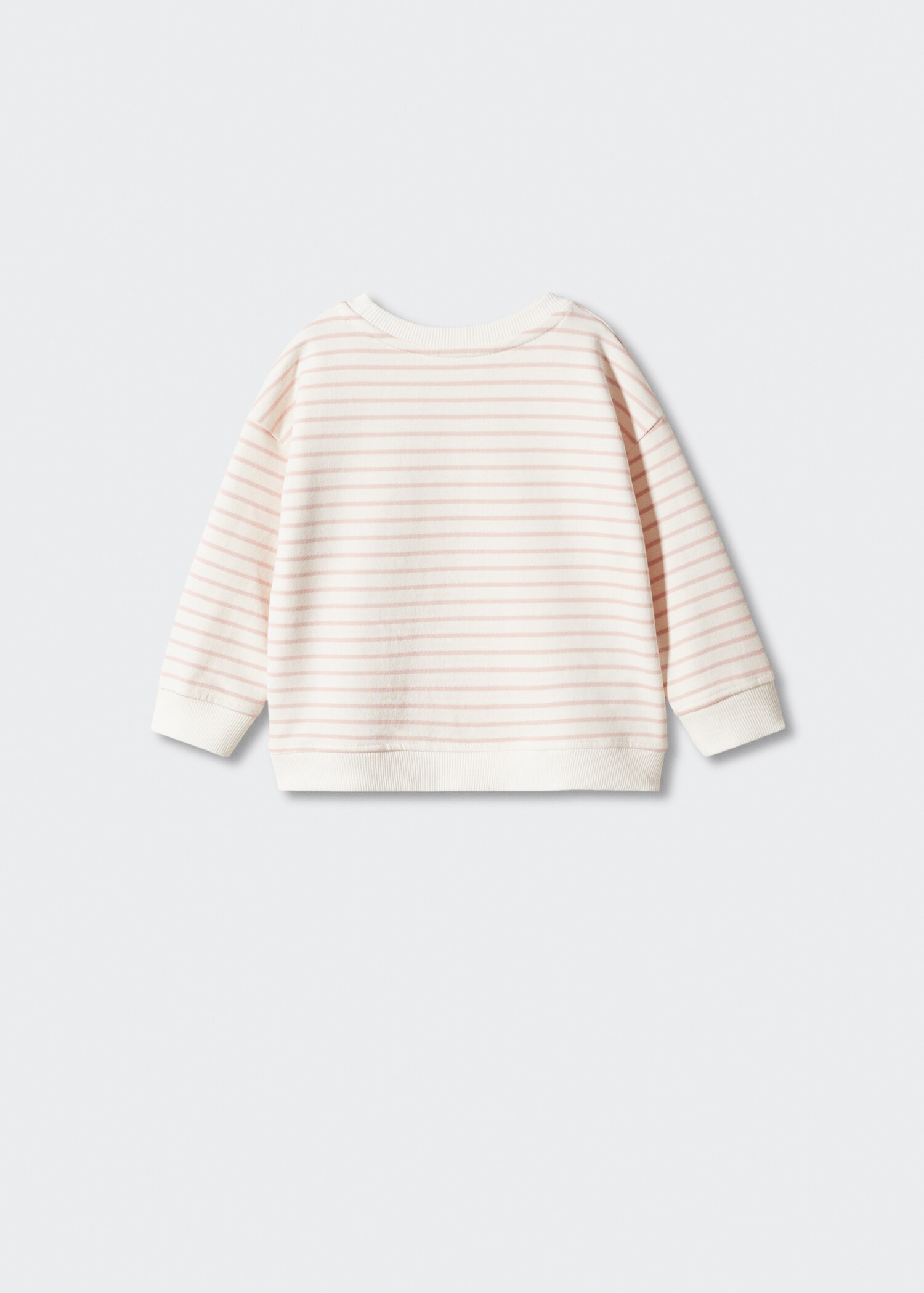 Striped cotton-blend sweatshirt - Reverse of the article