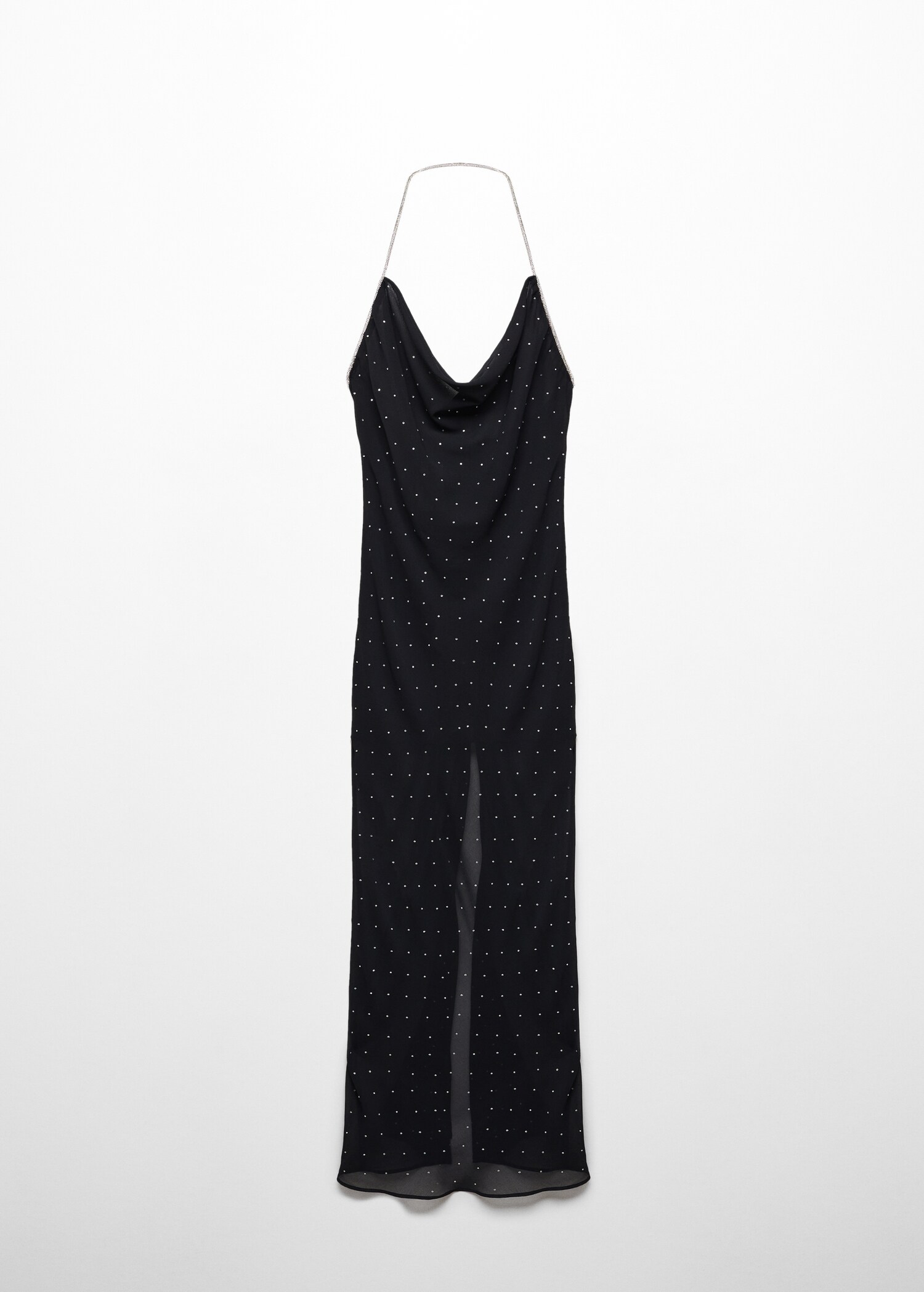 Robe strass col bénitier - Article sans modèle
