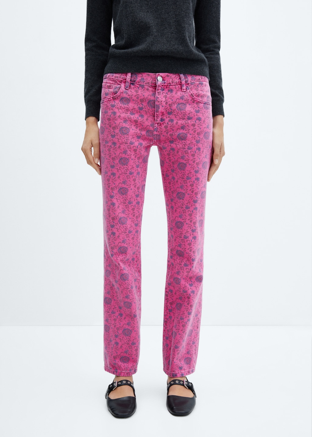 Mango pink jeans hot sale