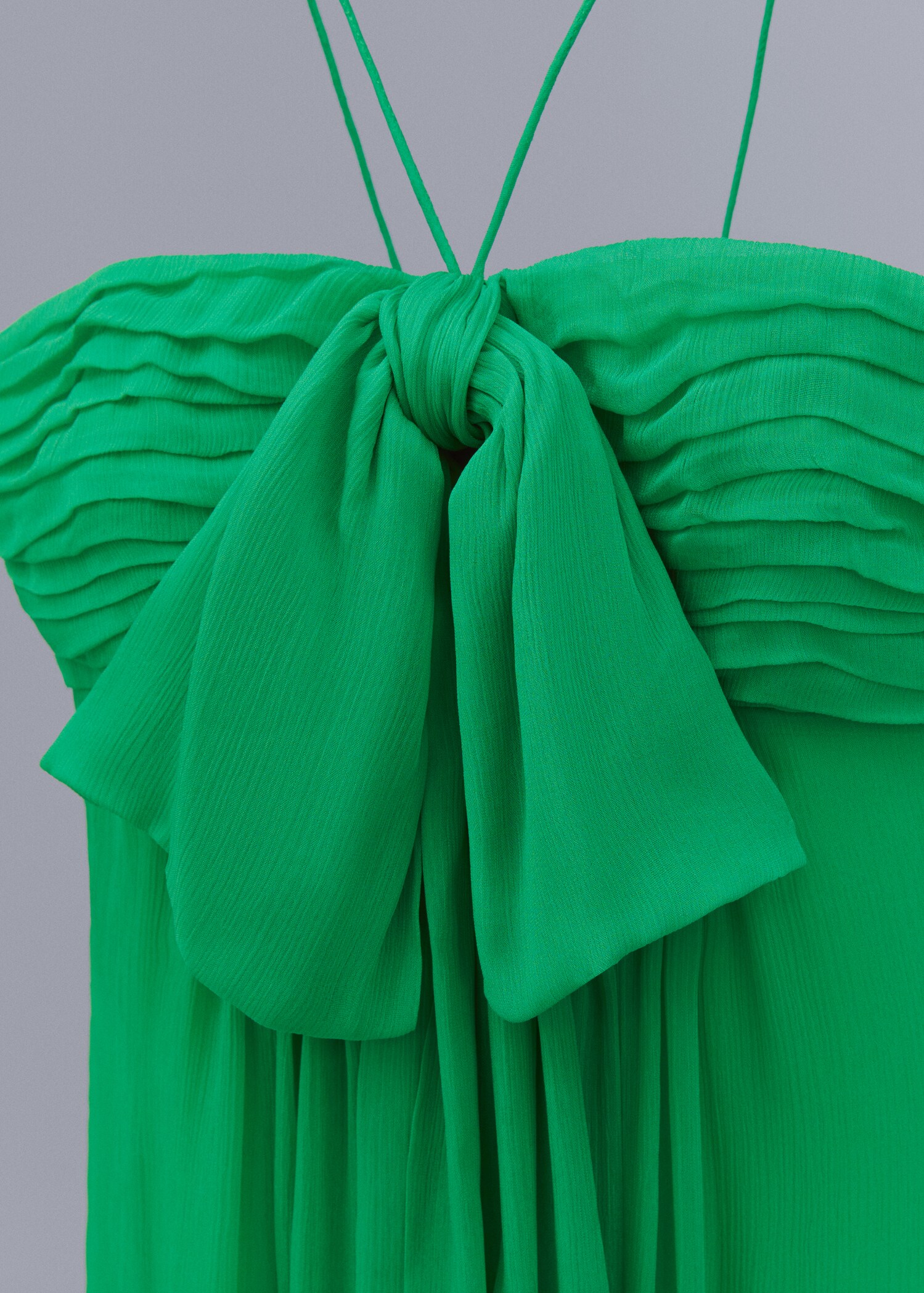 Vestido panel drapeado lazo - Detalle del artículo 8