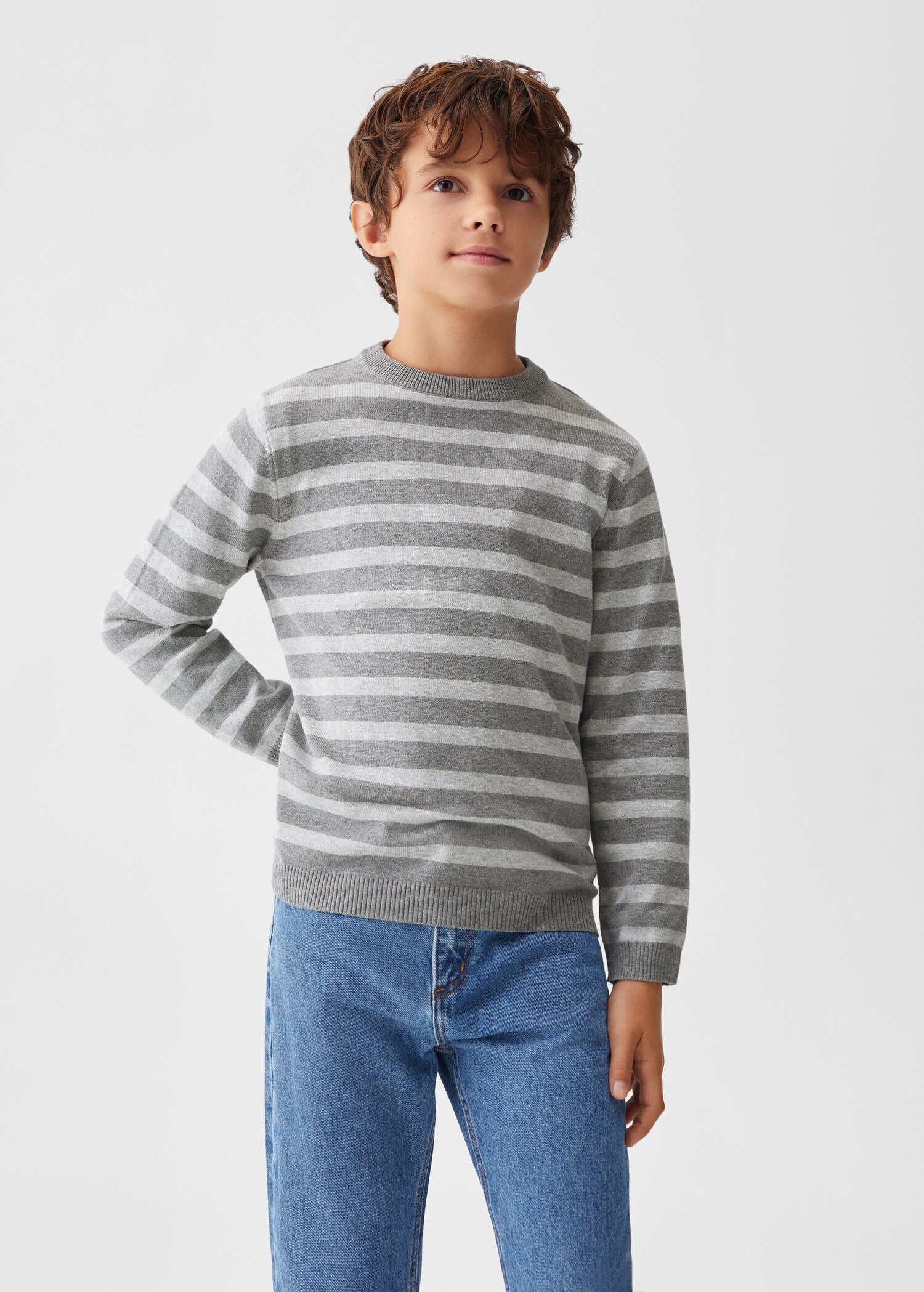 Pullover maglia a righe - Piano medio
