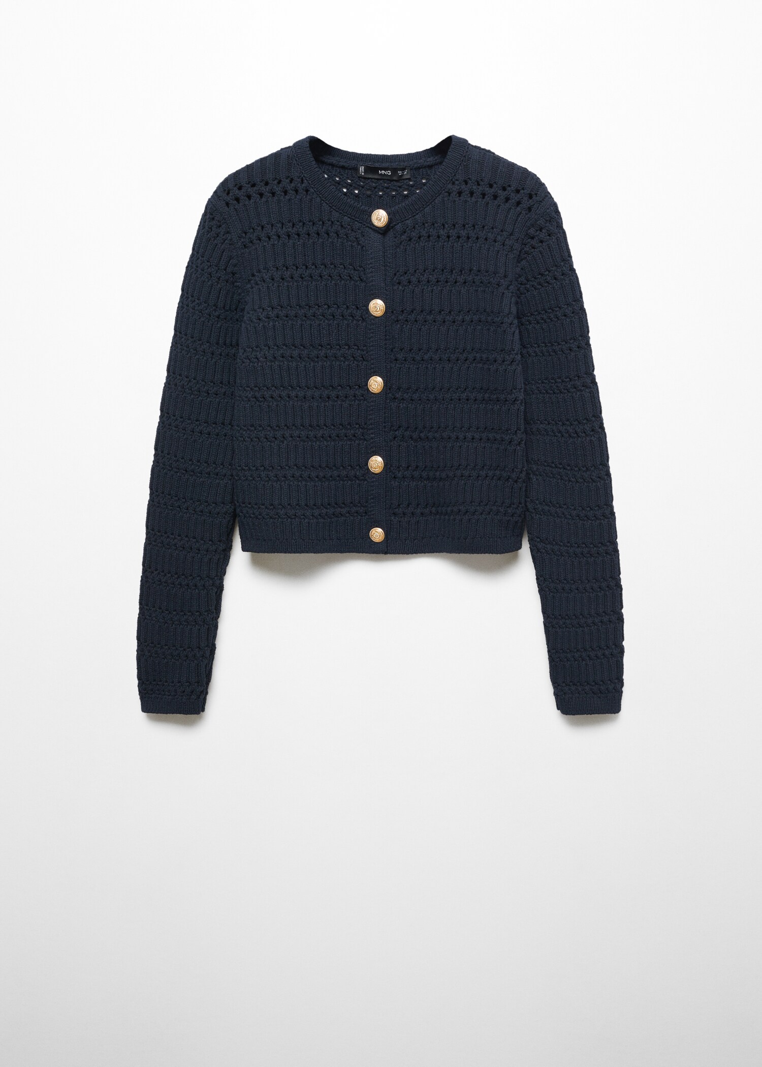 Knitted cardigan with jewel button  - Article without model