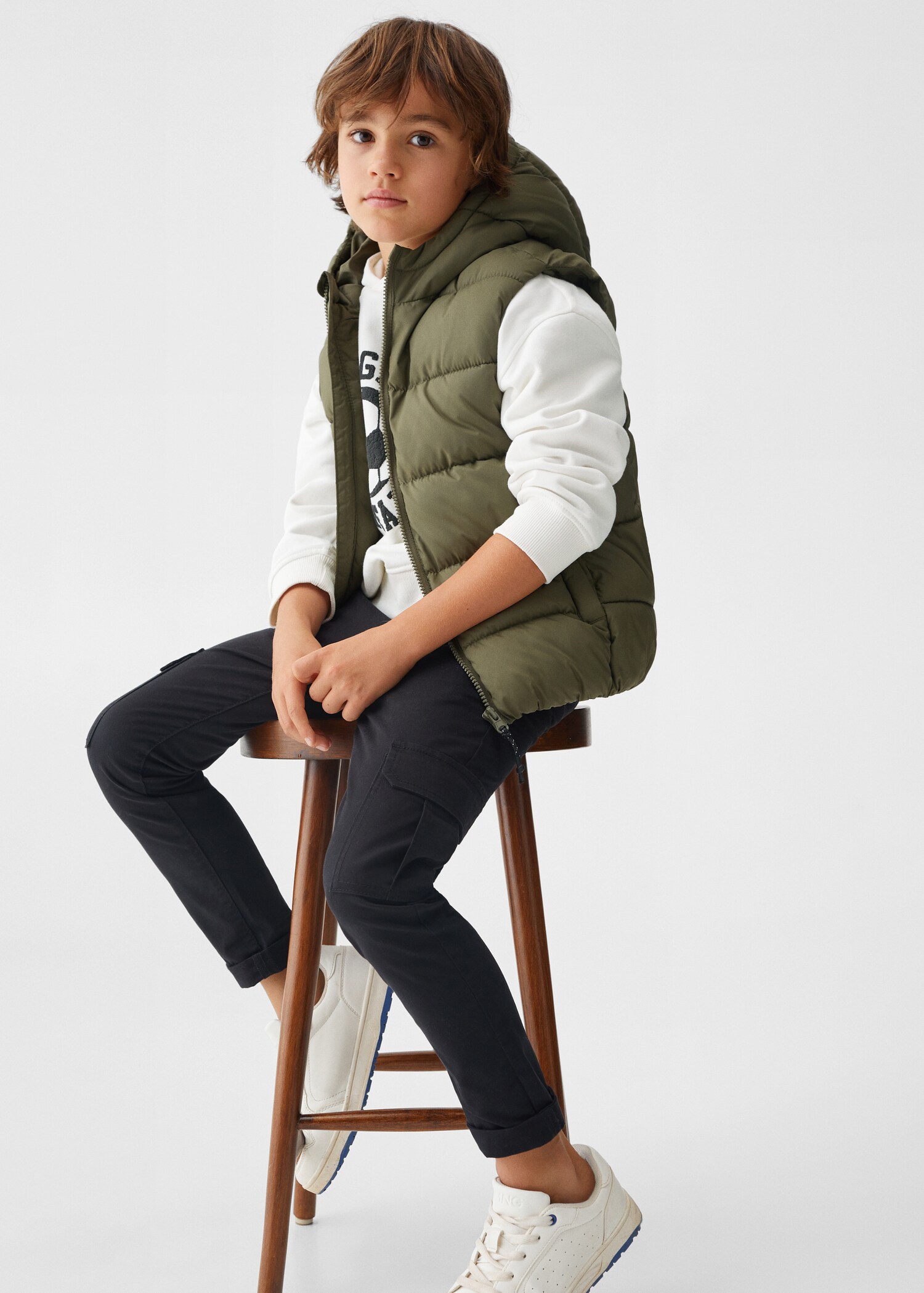 Padded fleece gilet - Details of the article 2