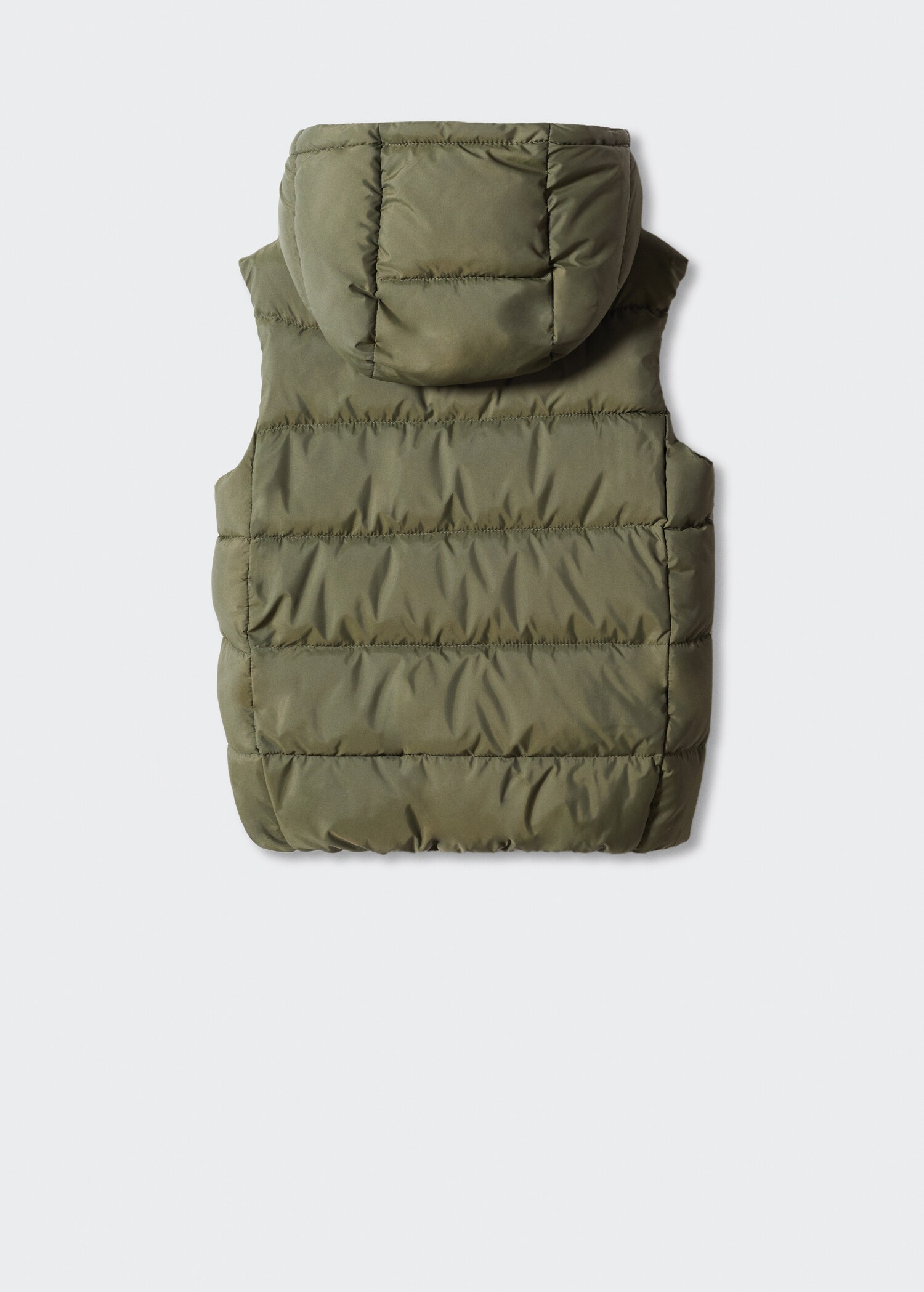 Padded fleece gilet - Reverse of the article