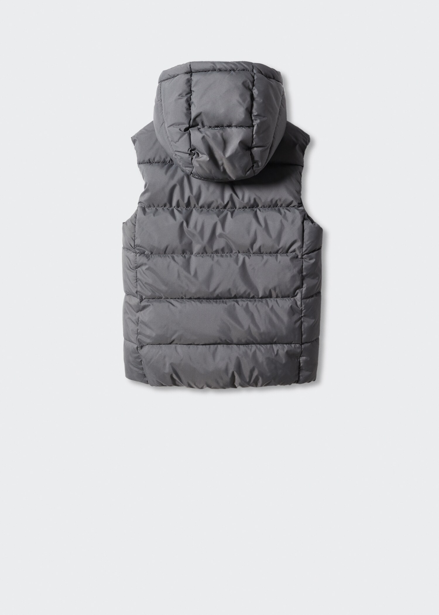Padded fleece gilet - Reverse of the article