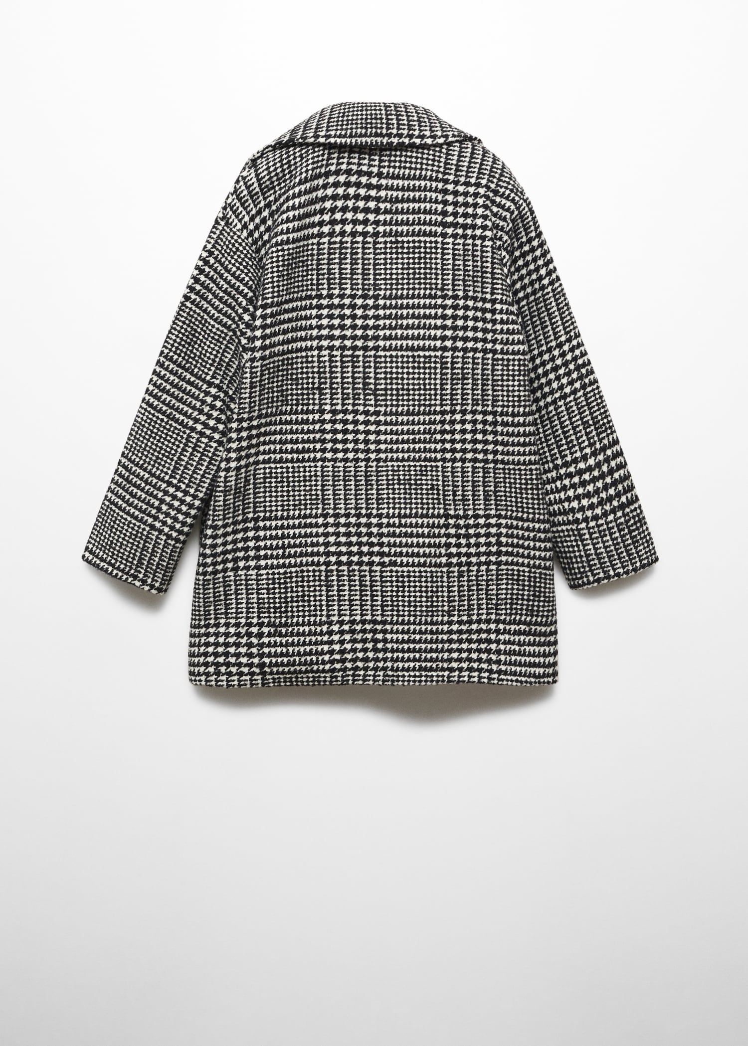 Checked lapels coat - Reverse of the article