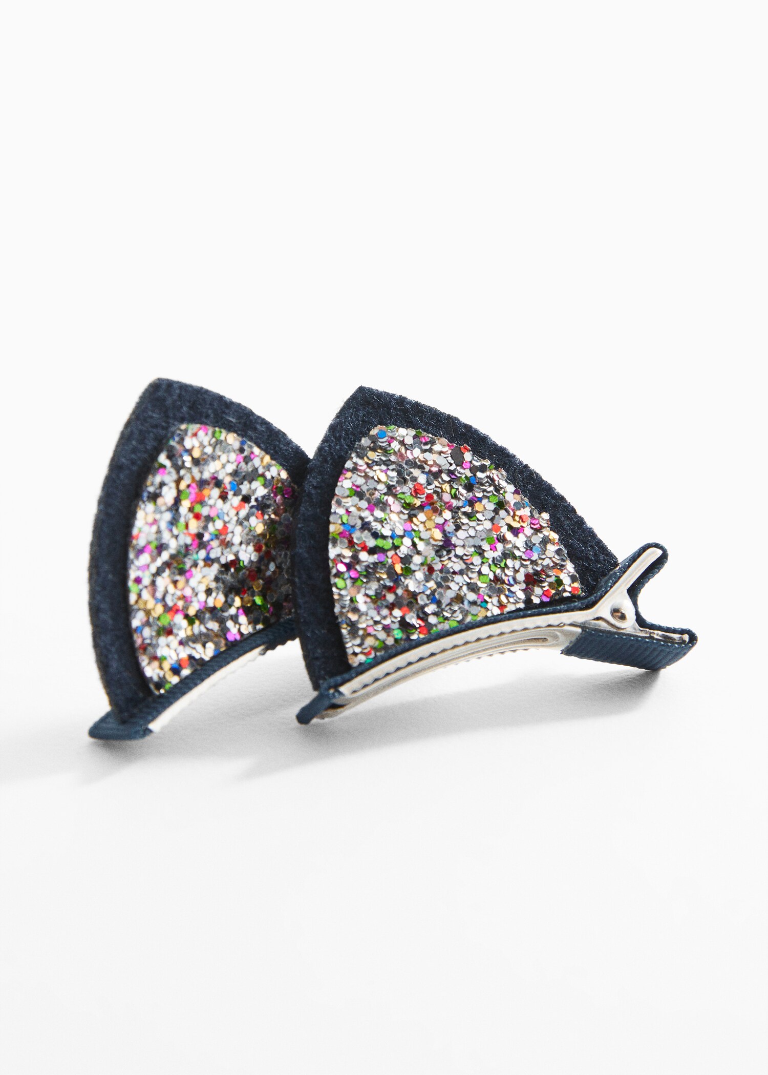 Pack of 2 glitter hair clips - Medium plane