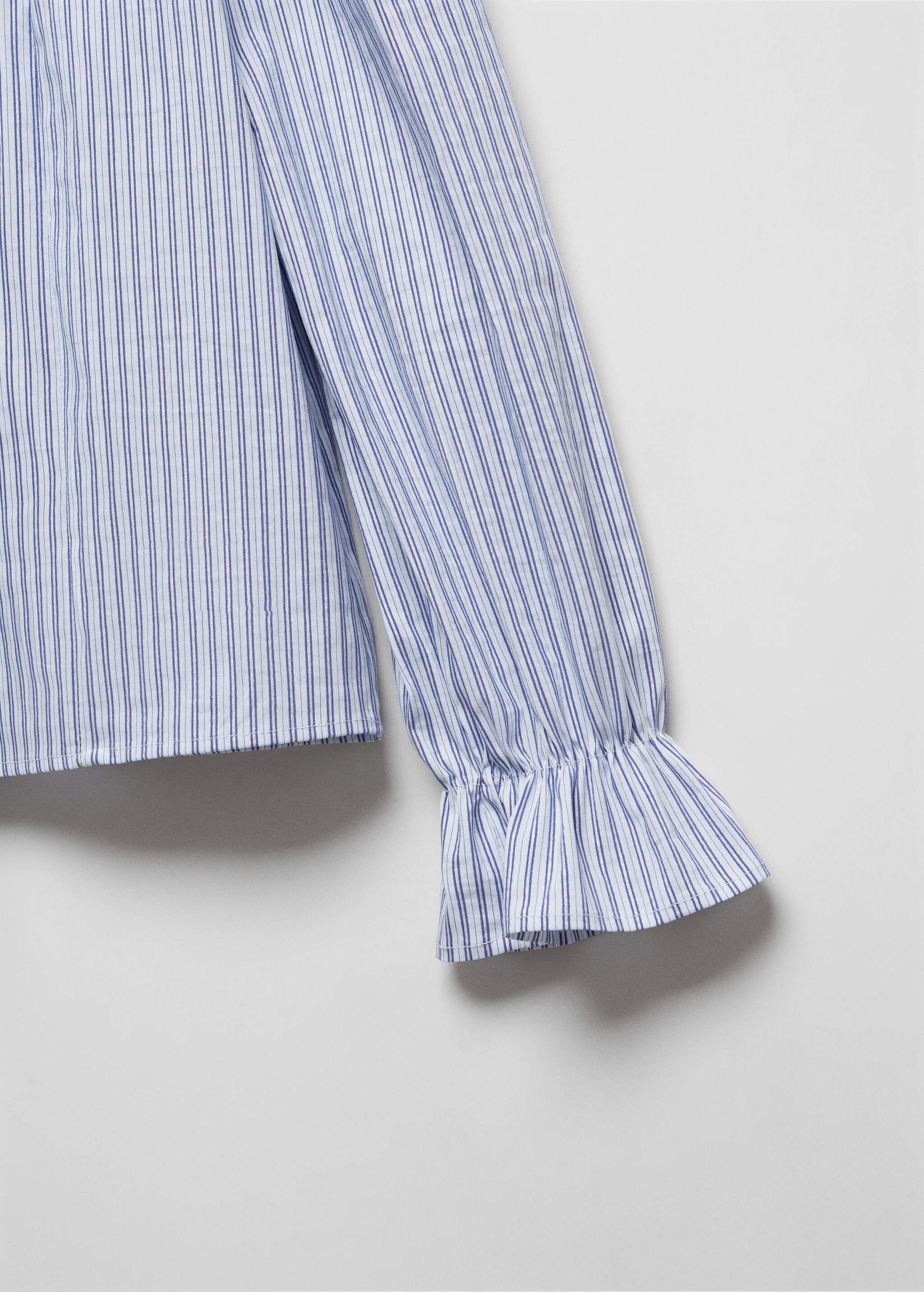 Striped cotton blouse - Detail van het artikel 8