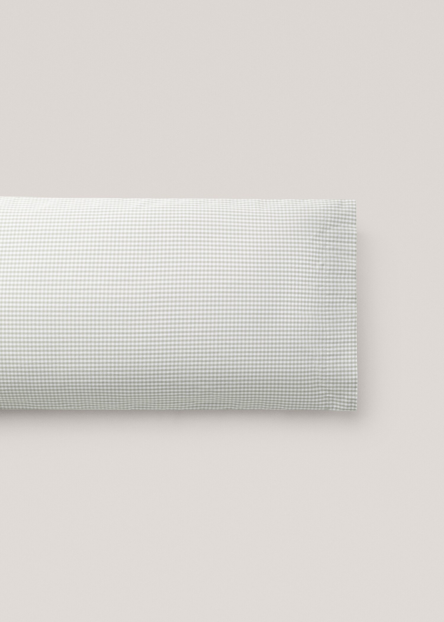 Gingham-check pillow case 45x110cm - Article without model