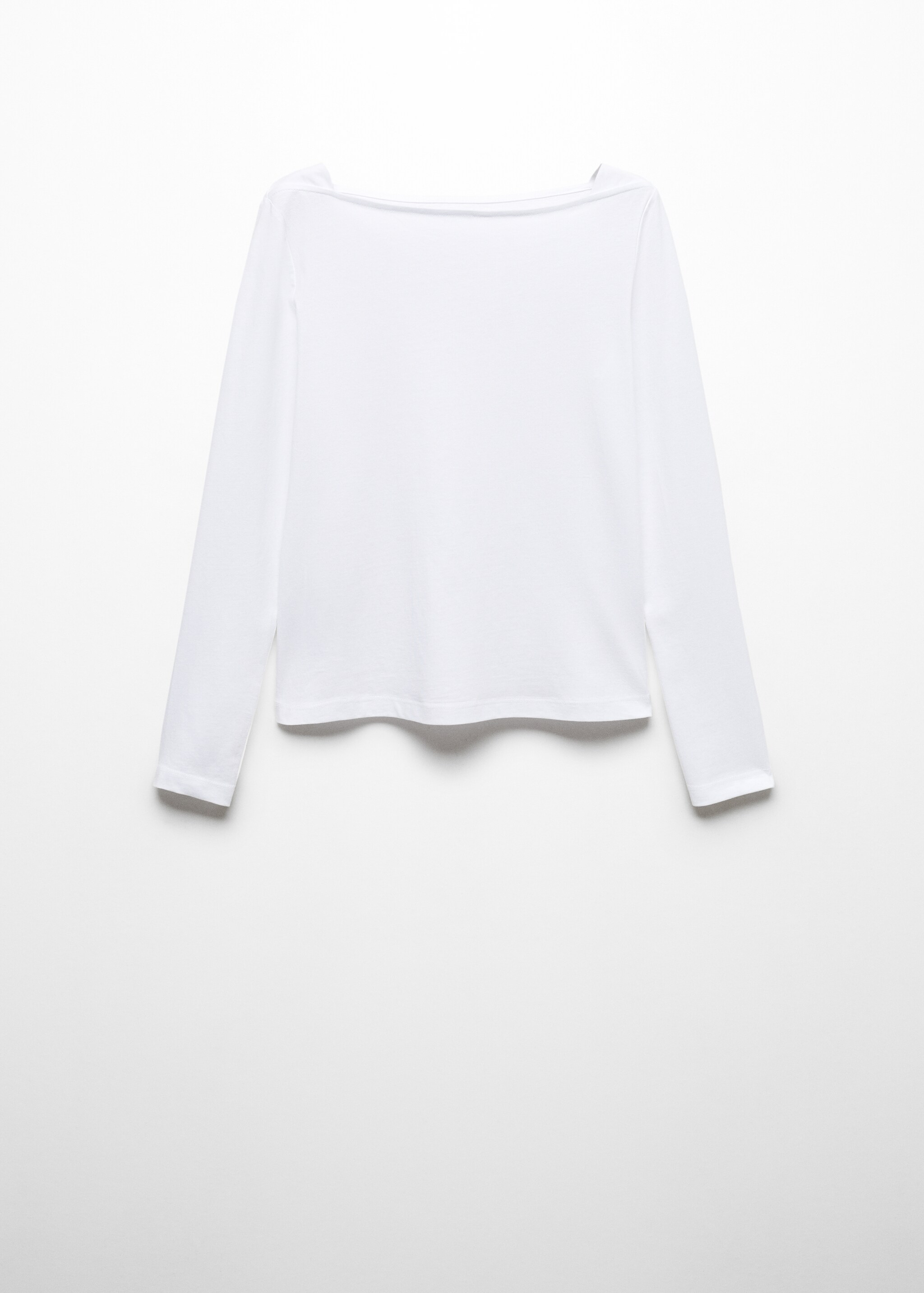 Cotton boat neck t-shirt - Article without model