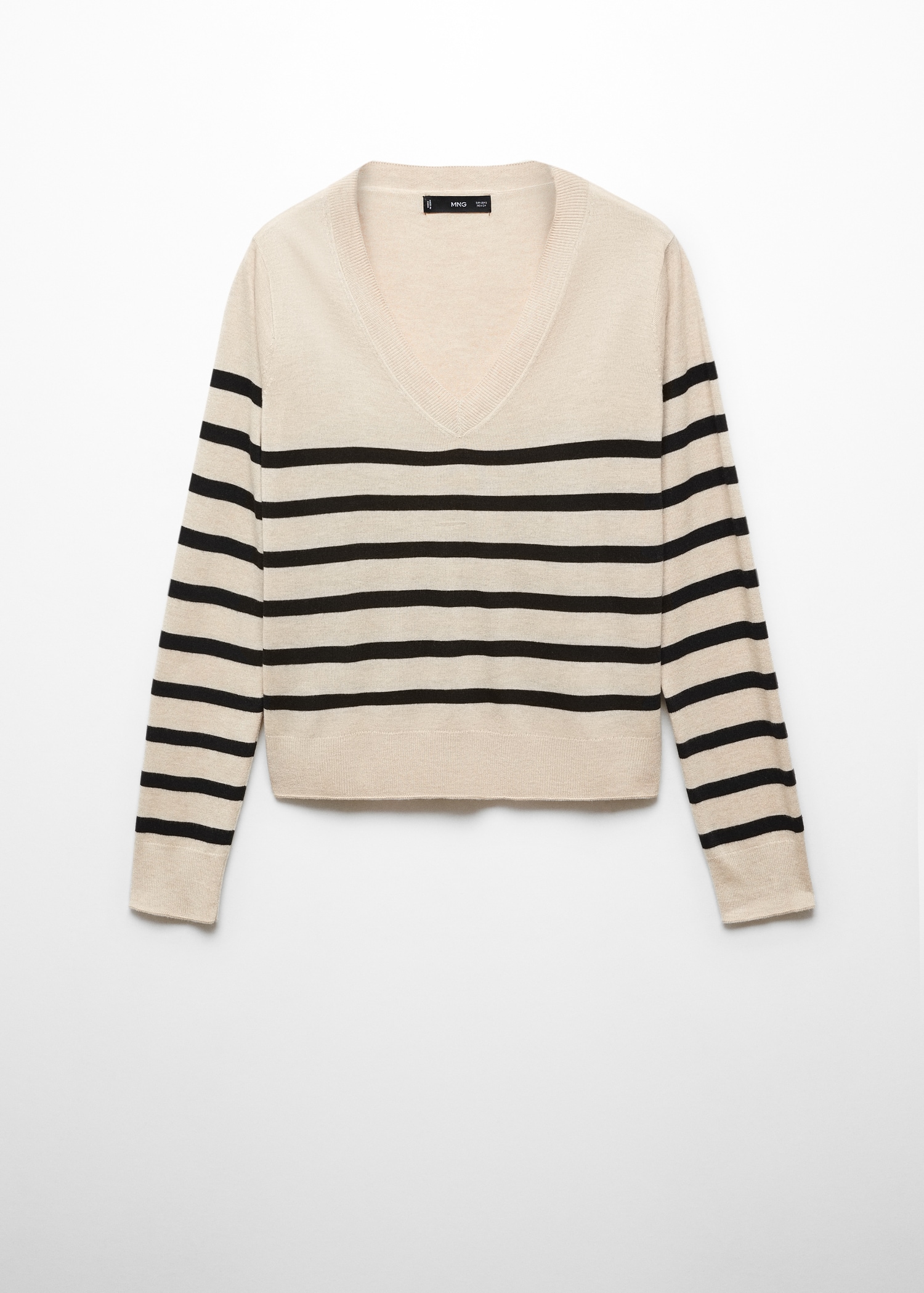 Fine-knit striped sweater - Article without model