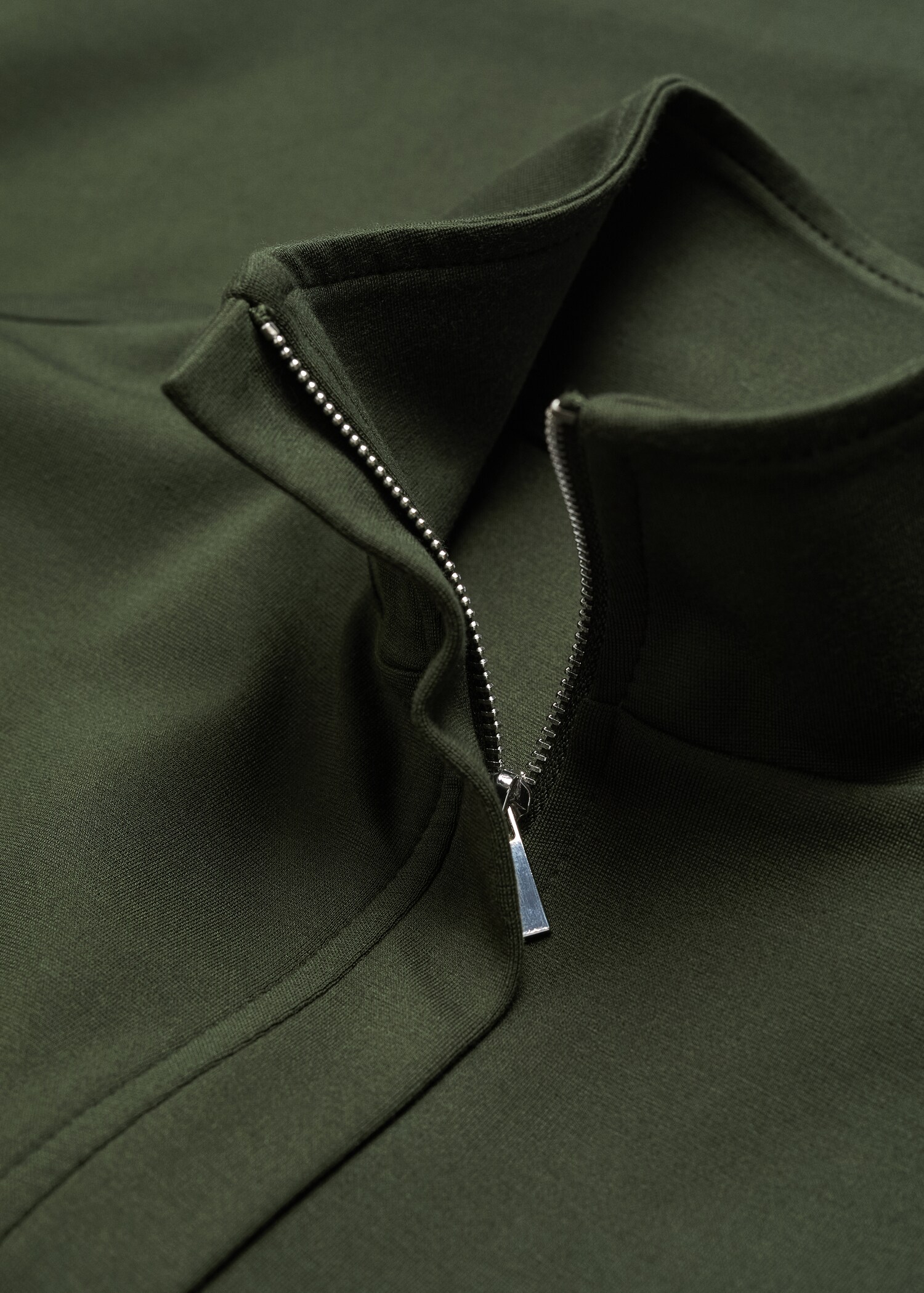 Perkins-neck sweater with zip - Details of the article 8