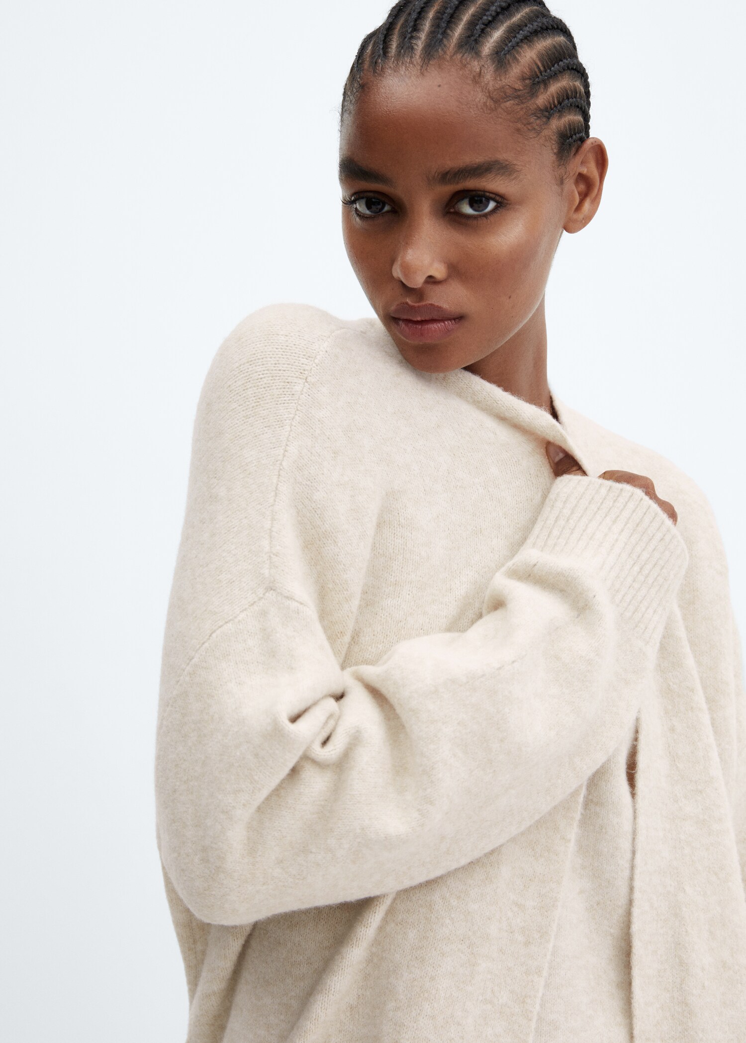 Oversize knit cardigan - Details of the article 1