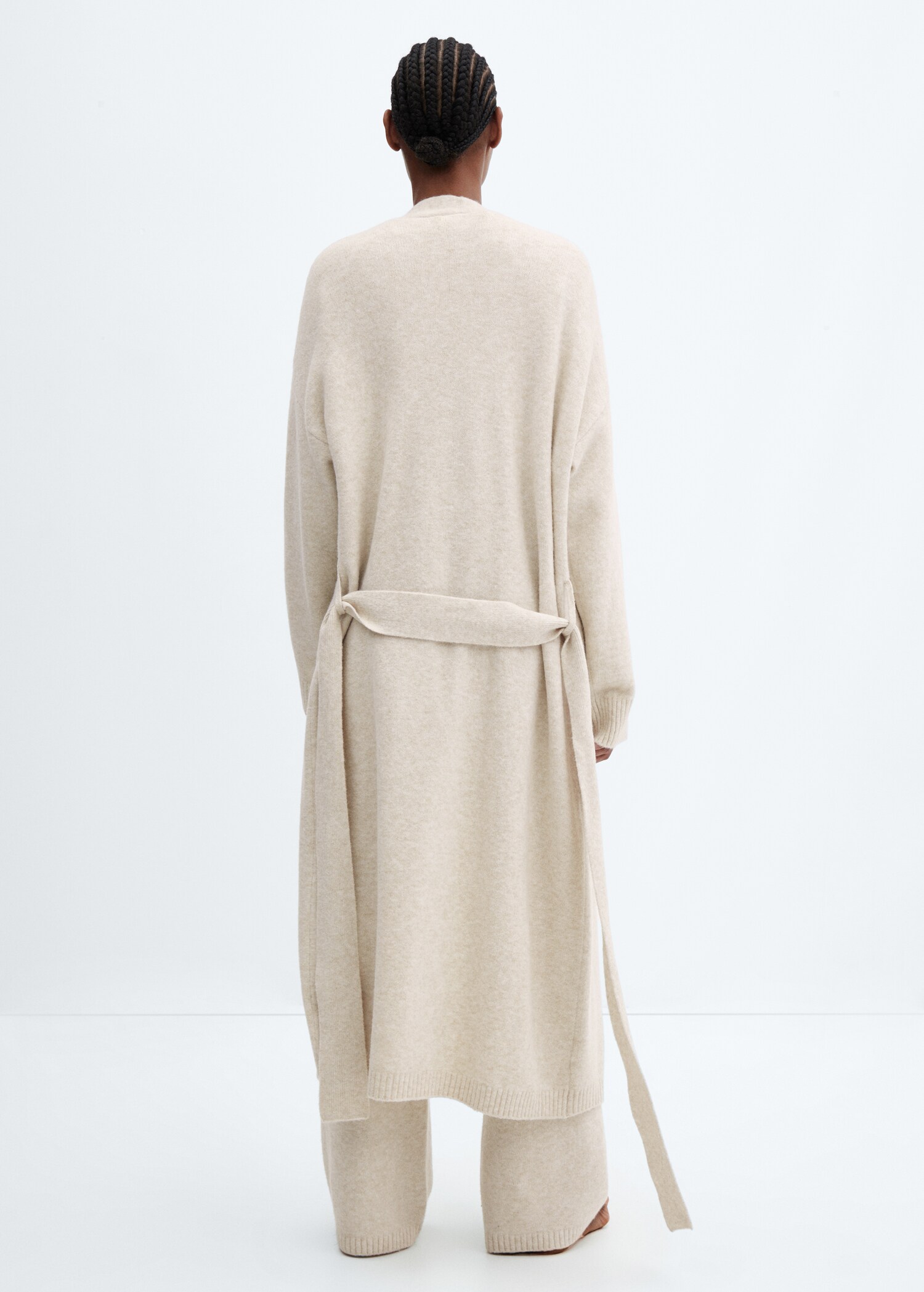 Oversize knit cardigan - Reverse of the article