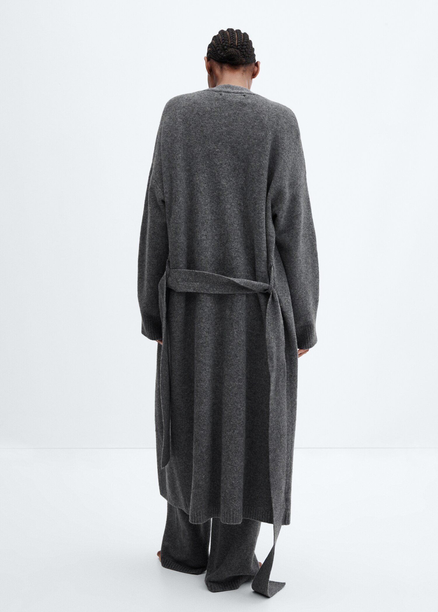Oversize knit cardigan - Reverse of the article