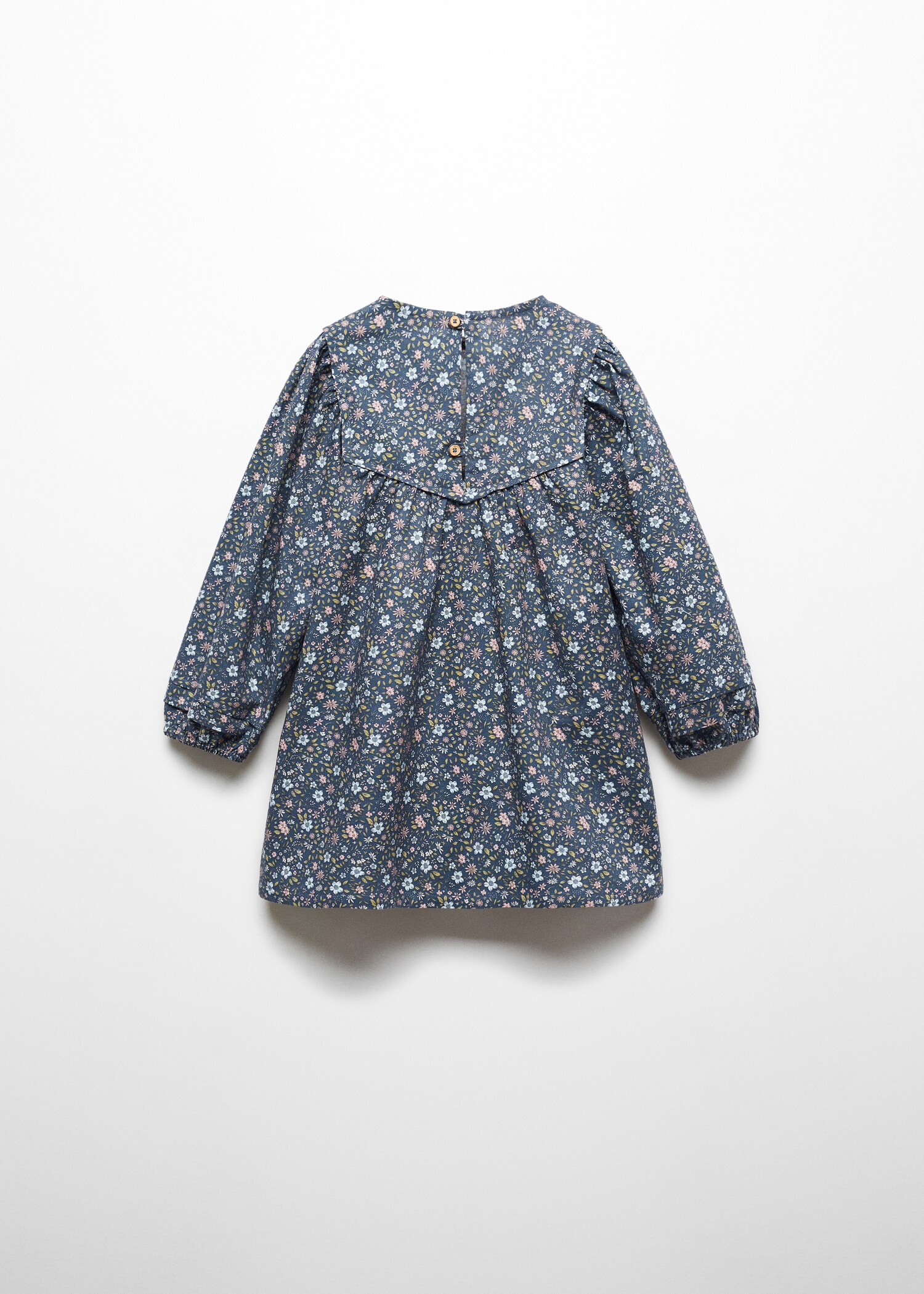 Vestido algodón flores - Reverso del artículo