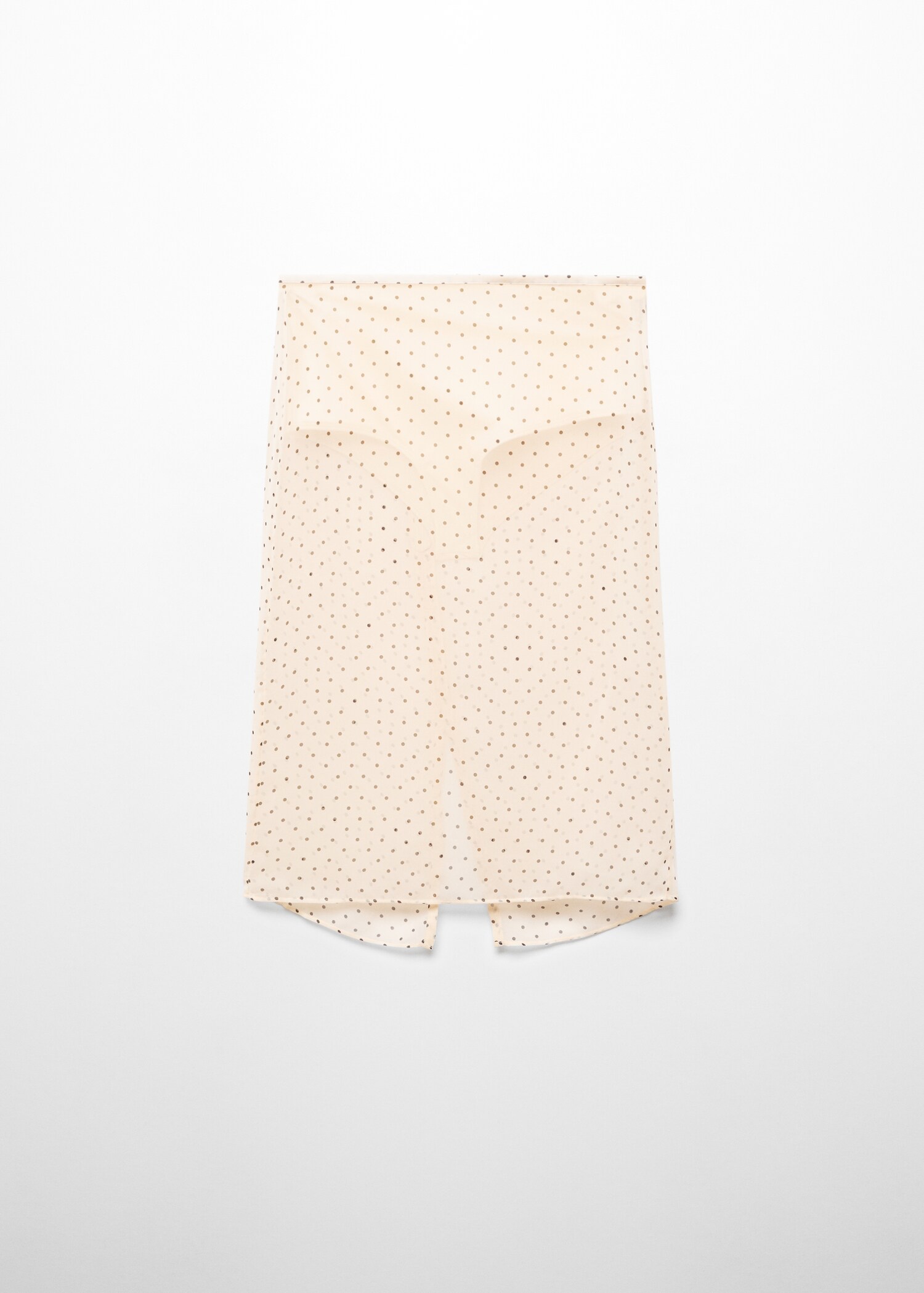 Semi-transparent polka-dot skirt - Article without model