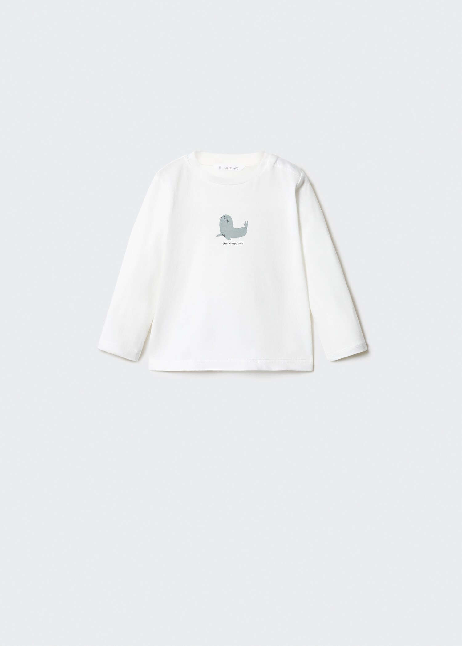 Camiseta manga larga estampada - Artículo sin modelo