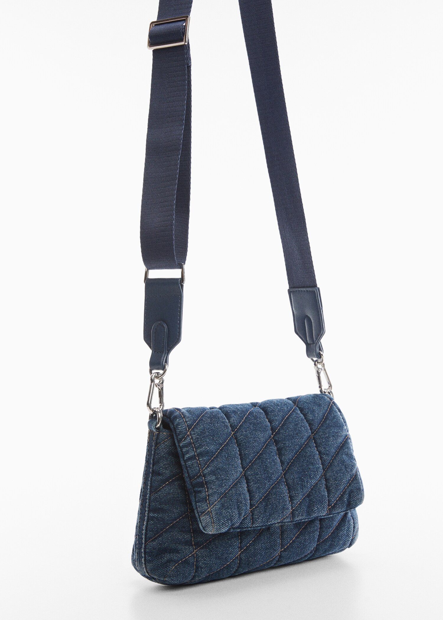 Bolso denim acolchado - Medium plane