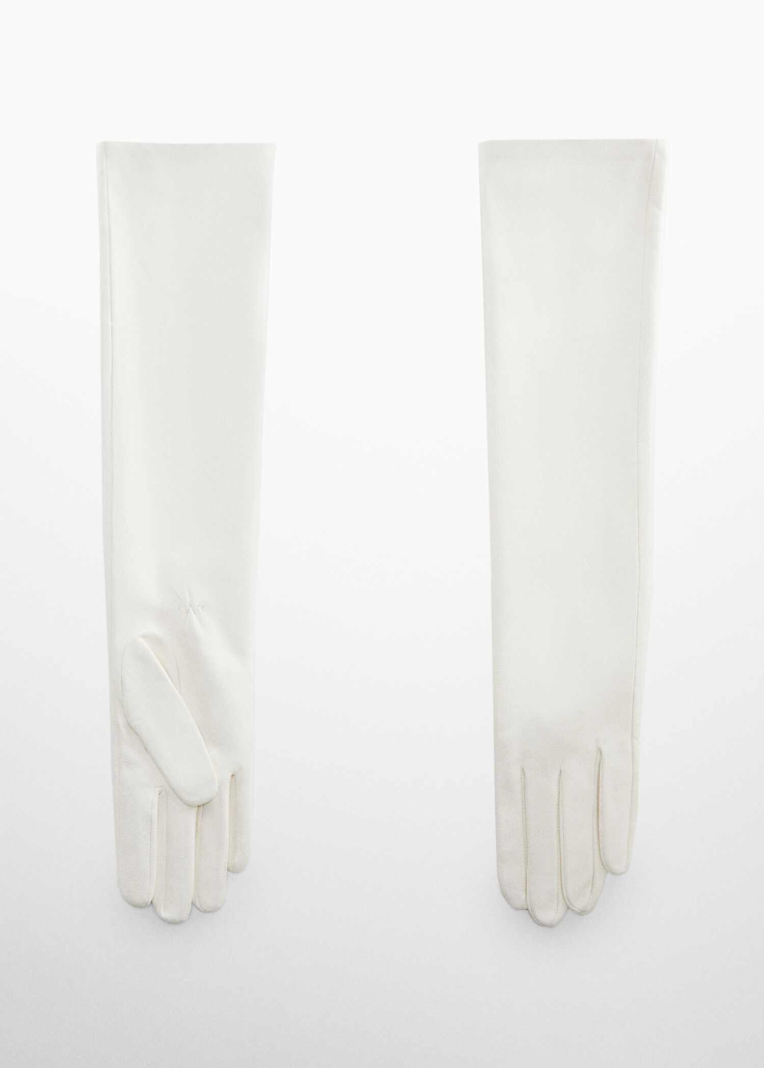 Gants longs en cuir. - Article sans modèle