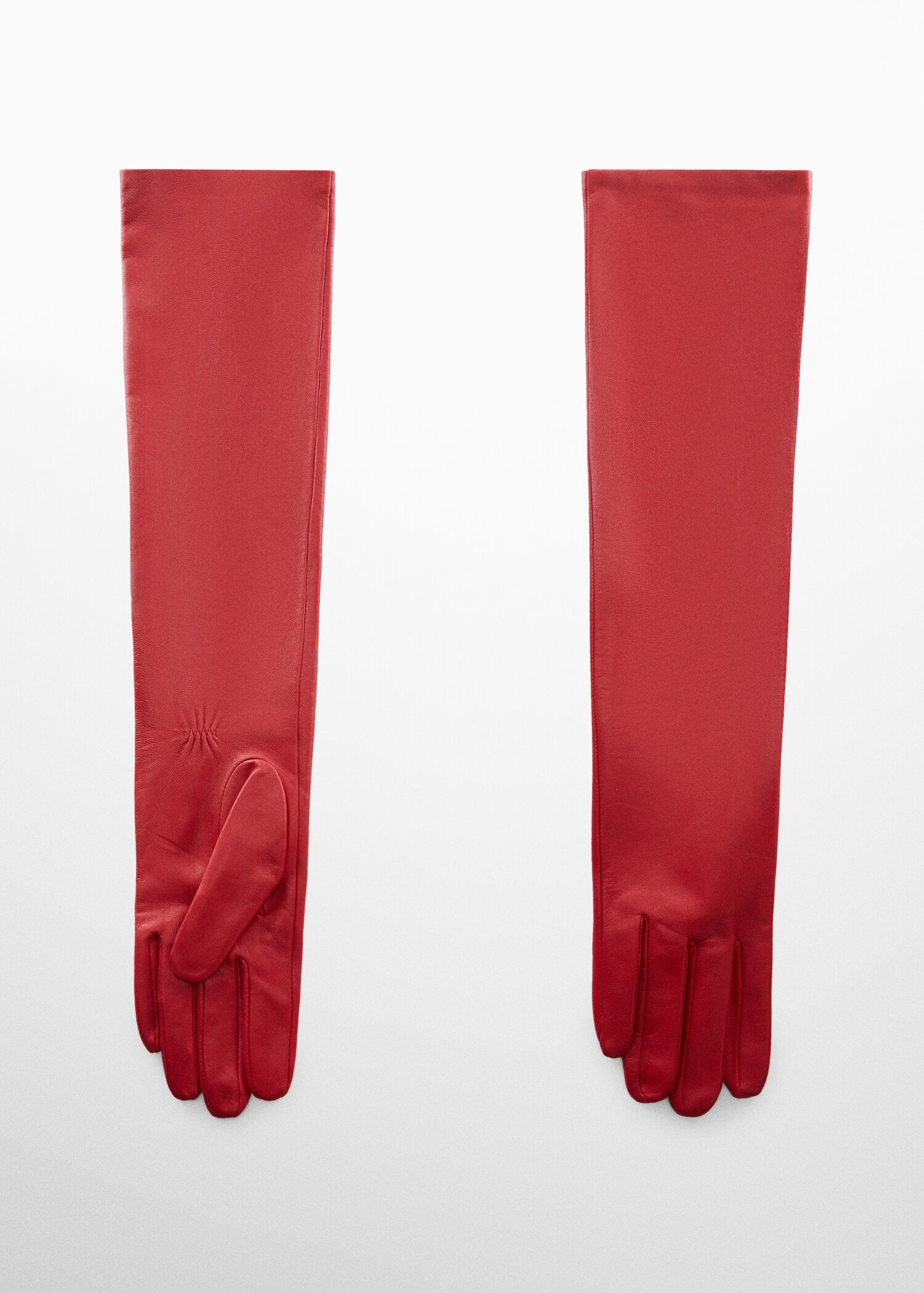 Gants longs en cuir. - Article sans modèle