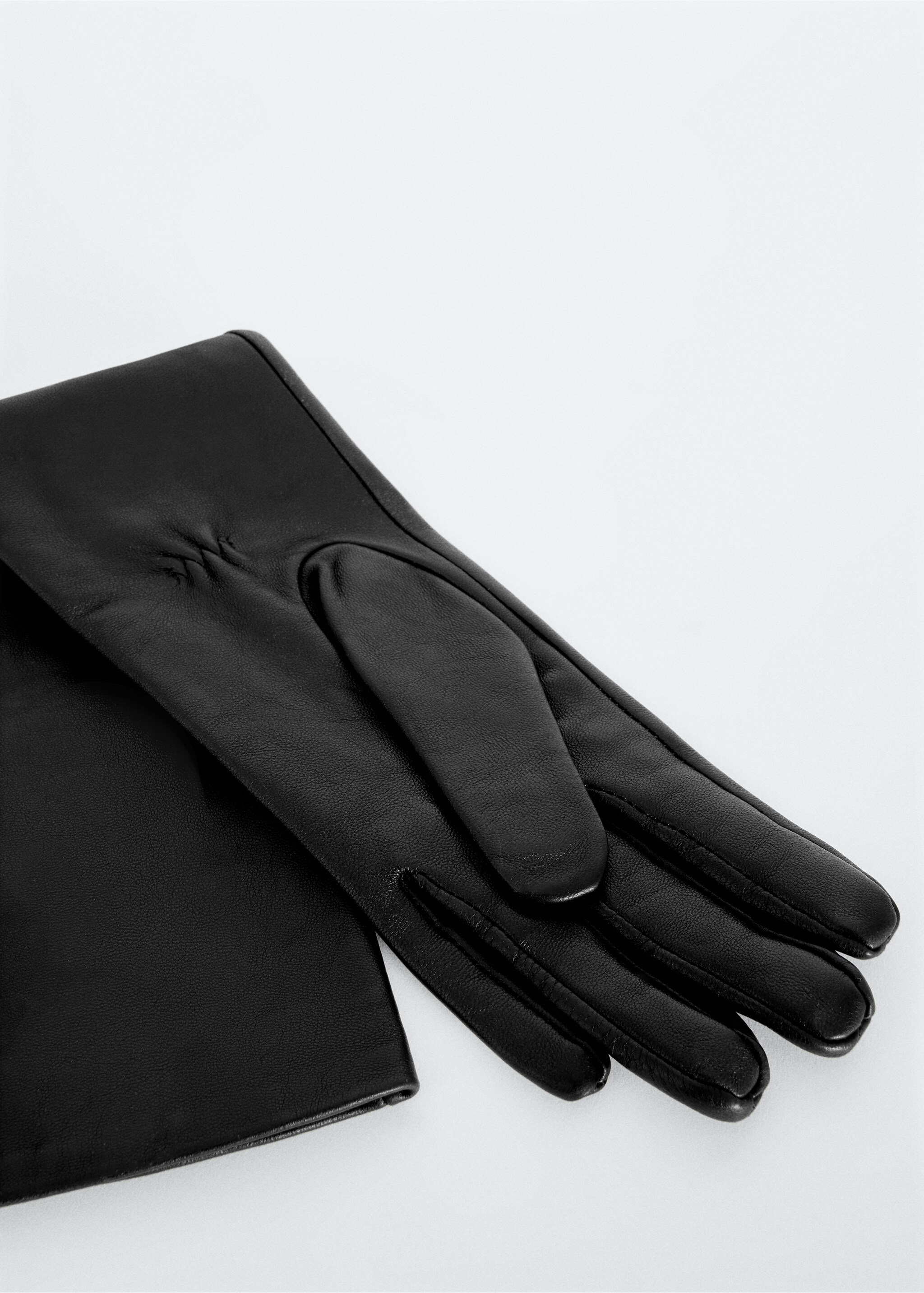 Leather long gloves - Medium plane