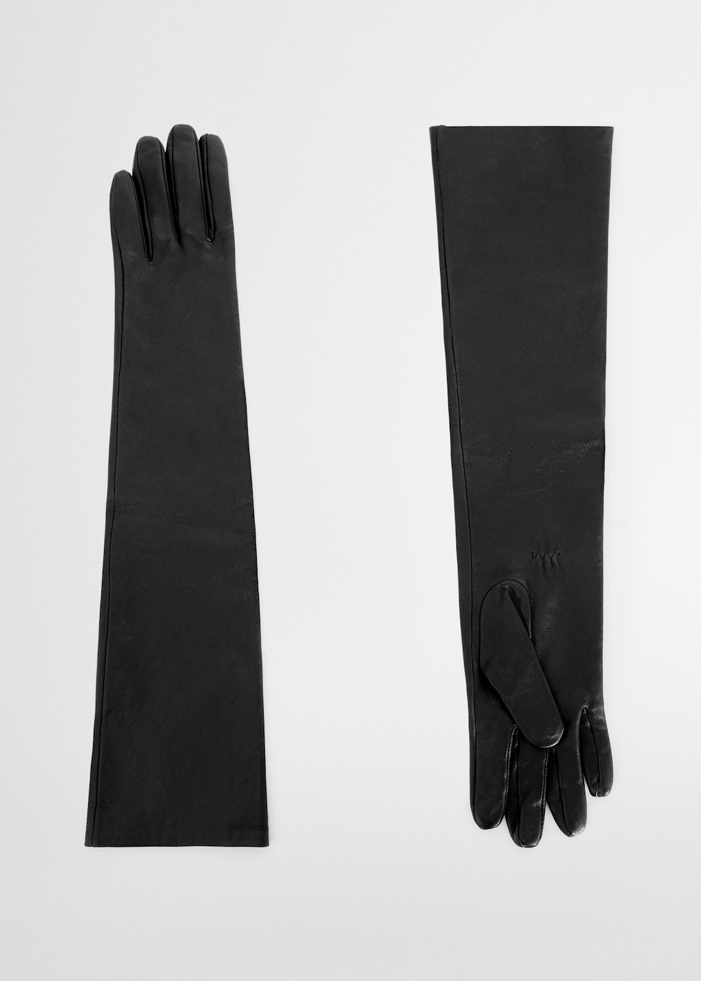 Gants longs en cuir