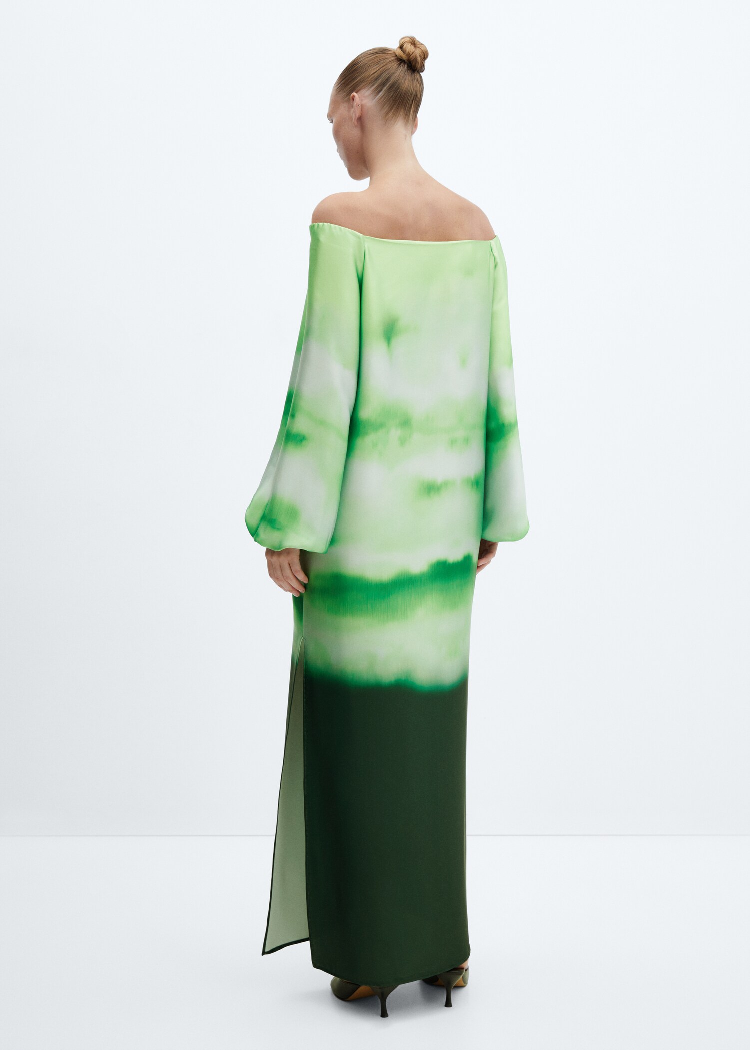 Vestido degradado hombros descubiertos - Reverso del artículo