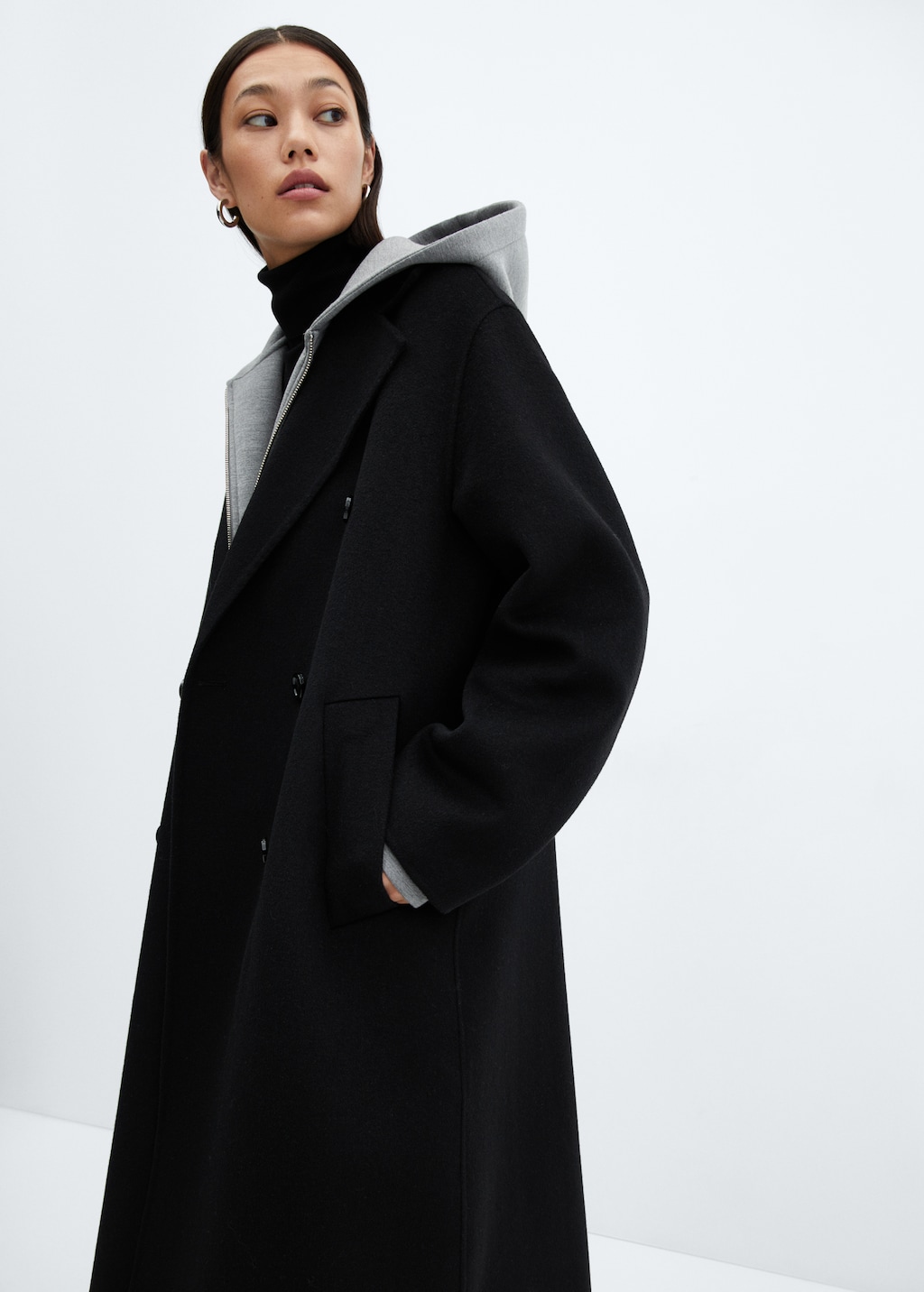 Mango wool coat womens hotsell