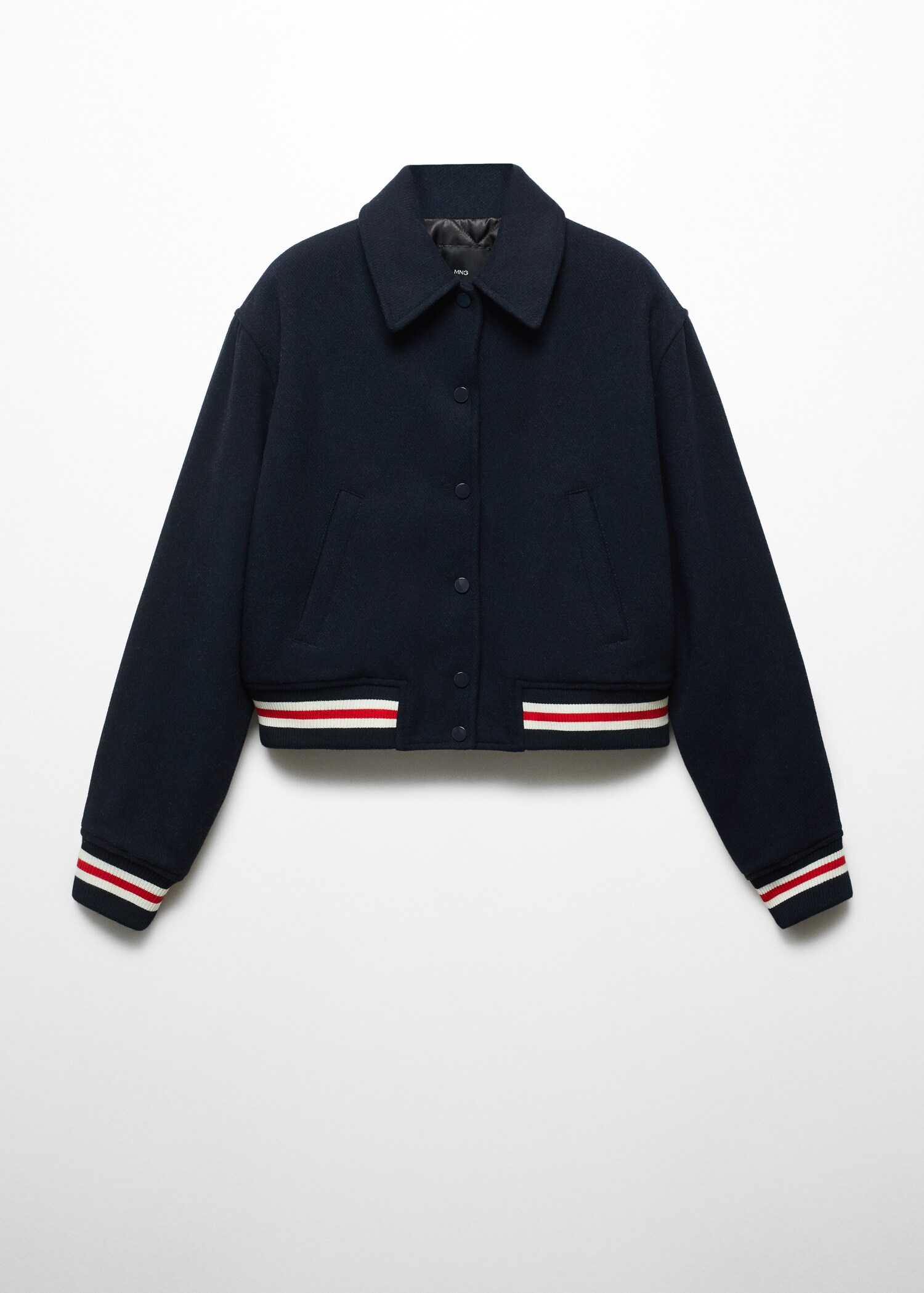 Oversized woolen bomber jacket - Article without model