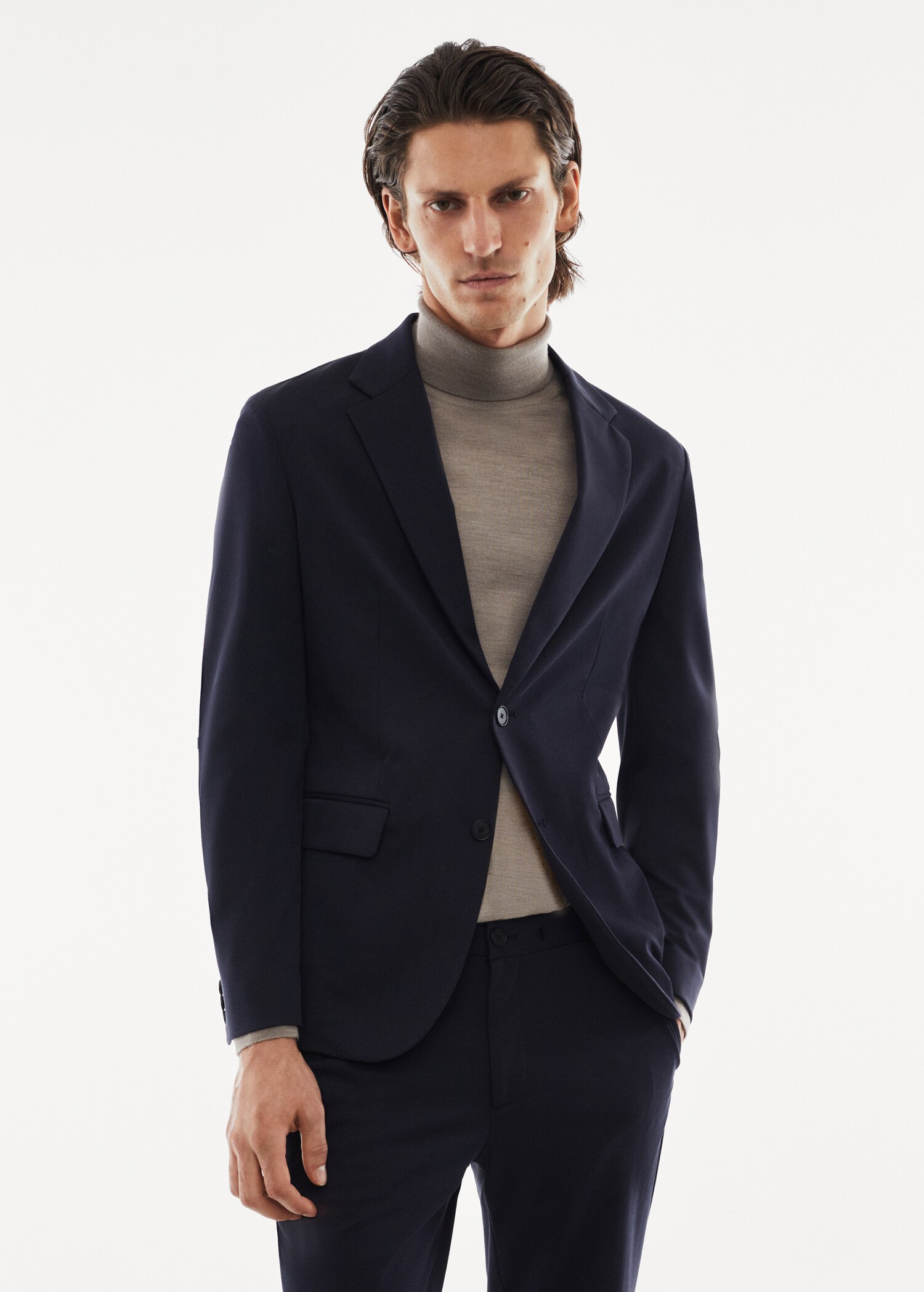 Americana traje slim fit stretch - Plano medio
