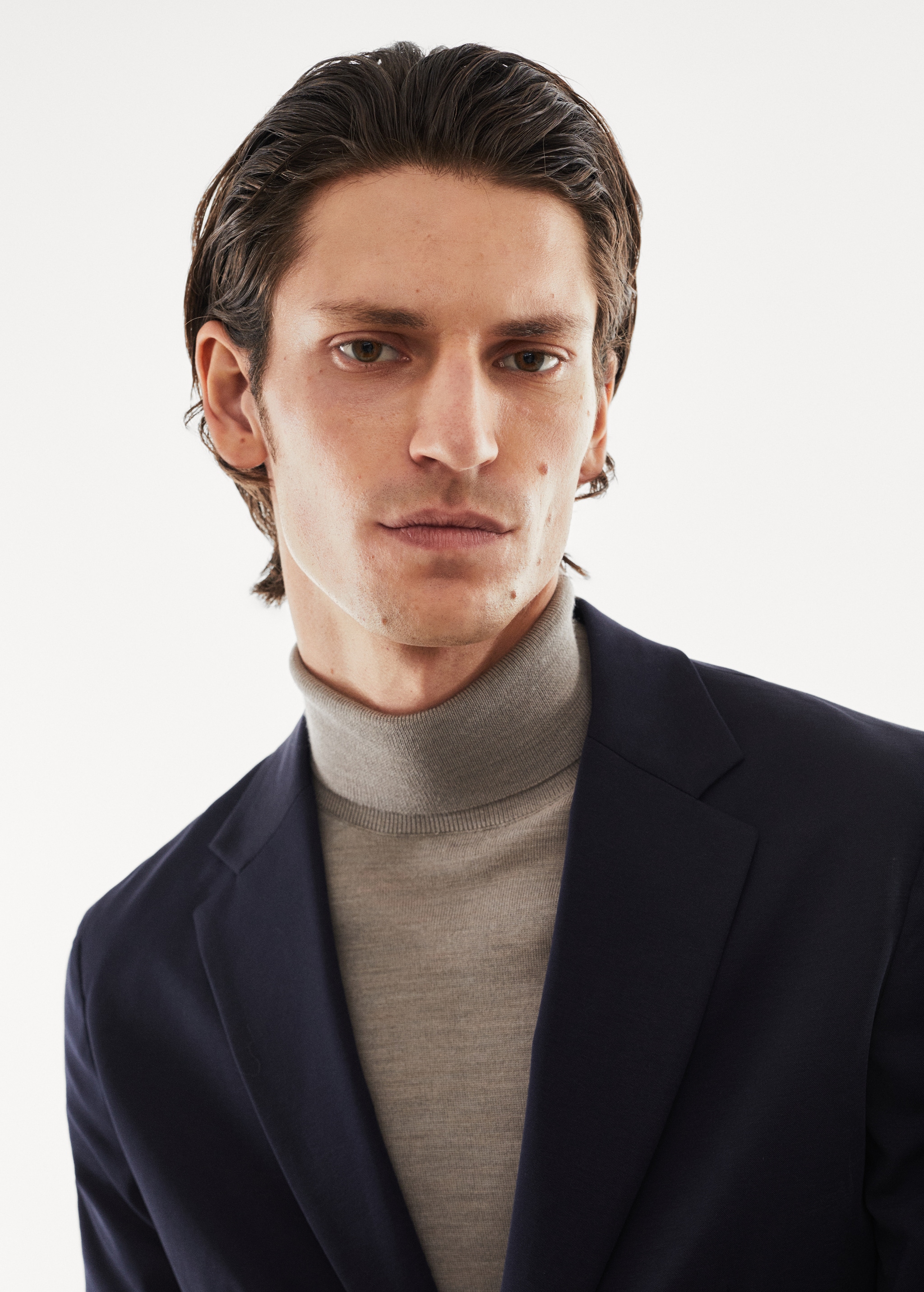 Slim-fit stretch suit jacket - Details of the article 1