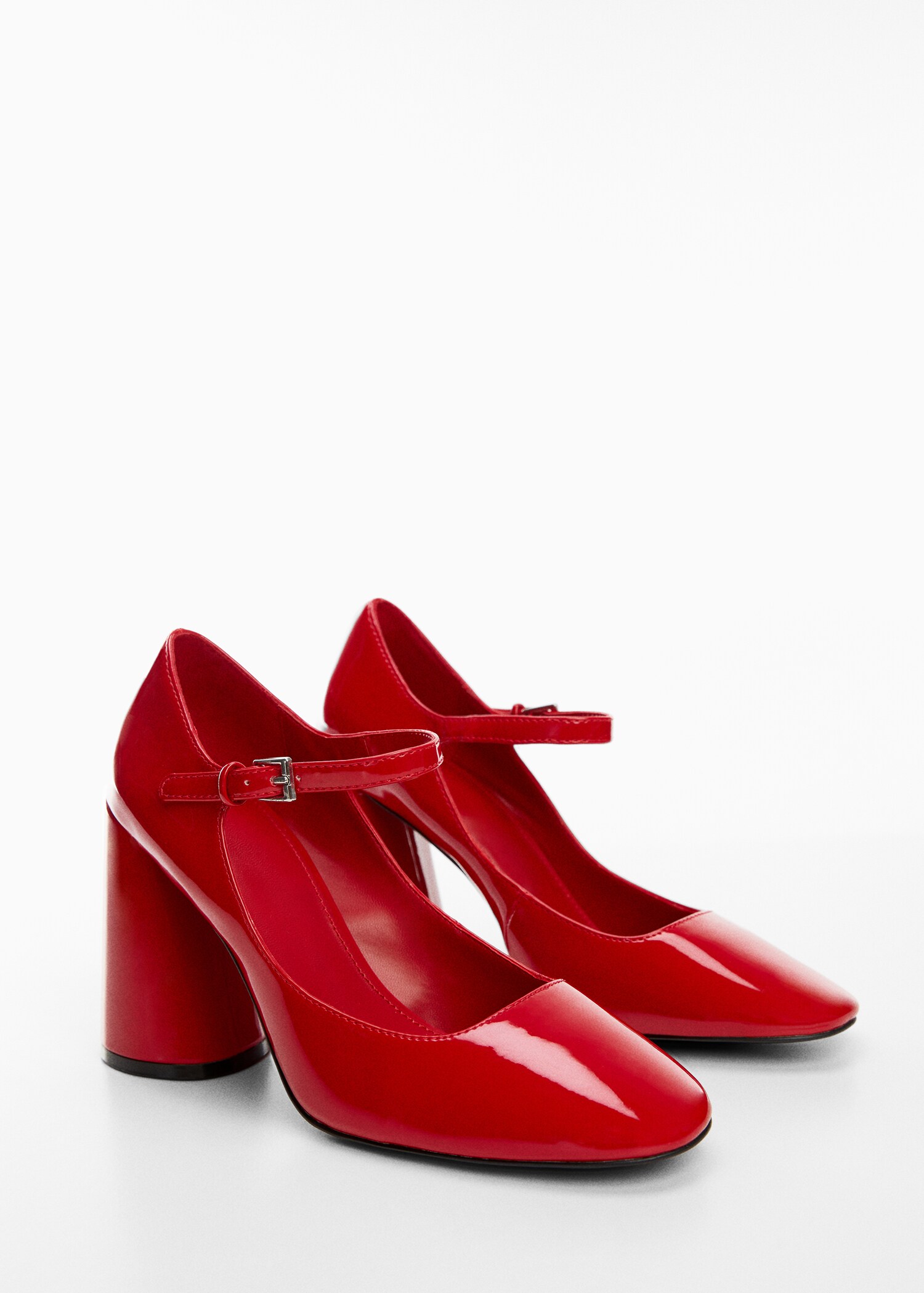 Patent leather heel shoes - Plan mediu