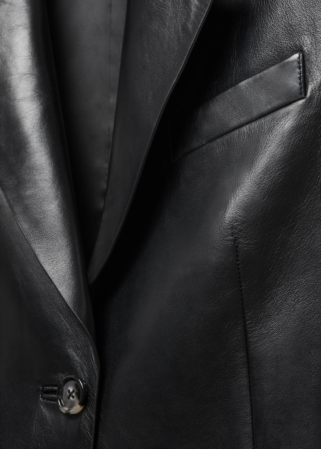 Gilet long cuir