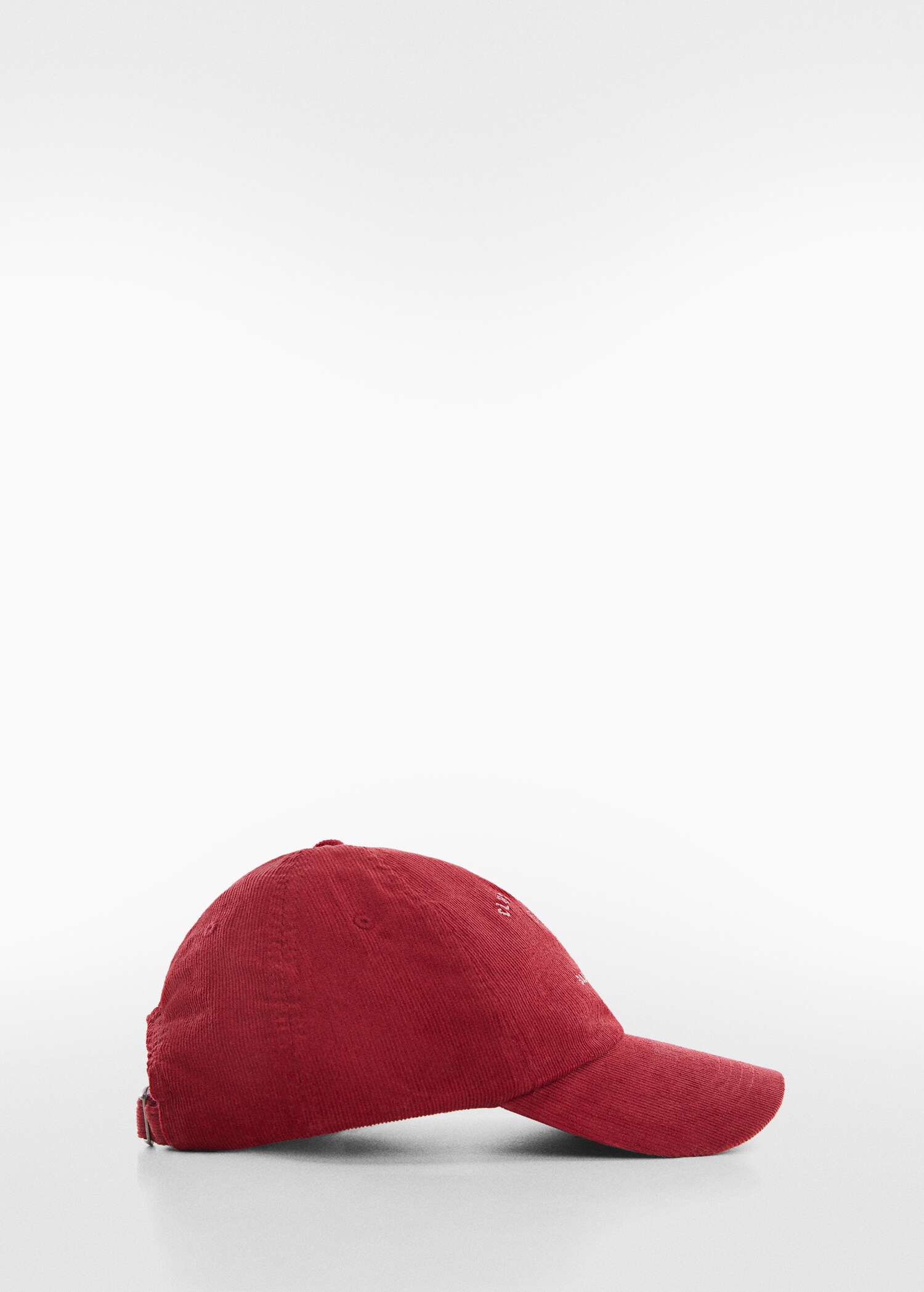 Embroidered corduroy cap - Article without model