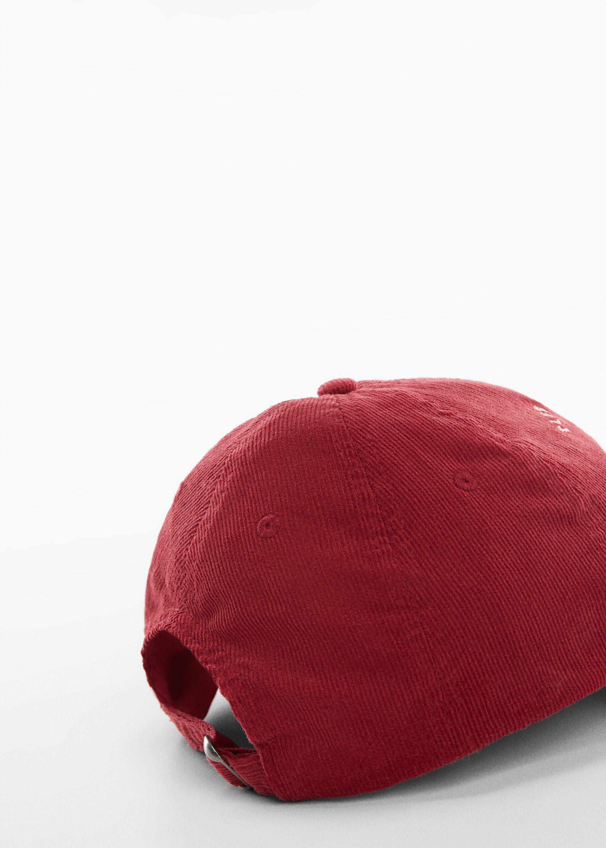 Embroidered corduroy cap - Details of the article 2