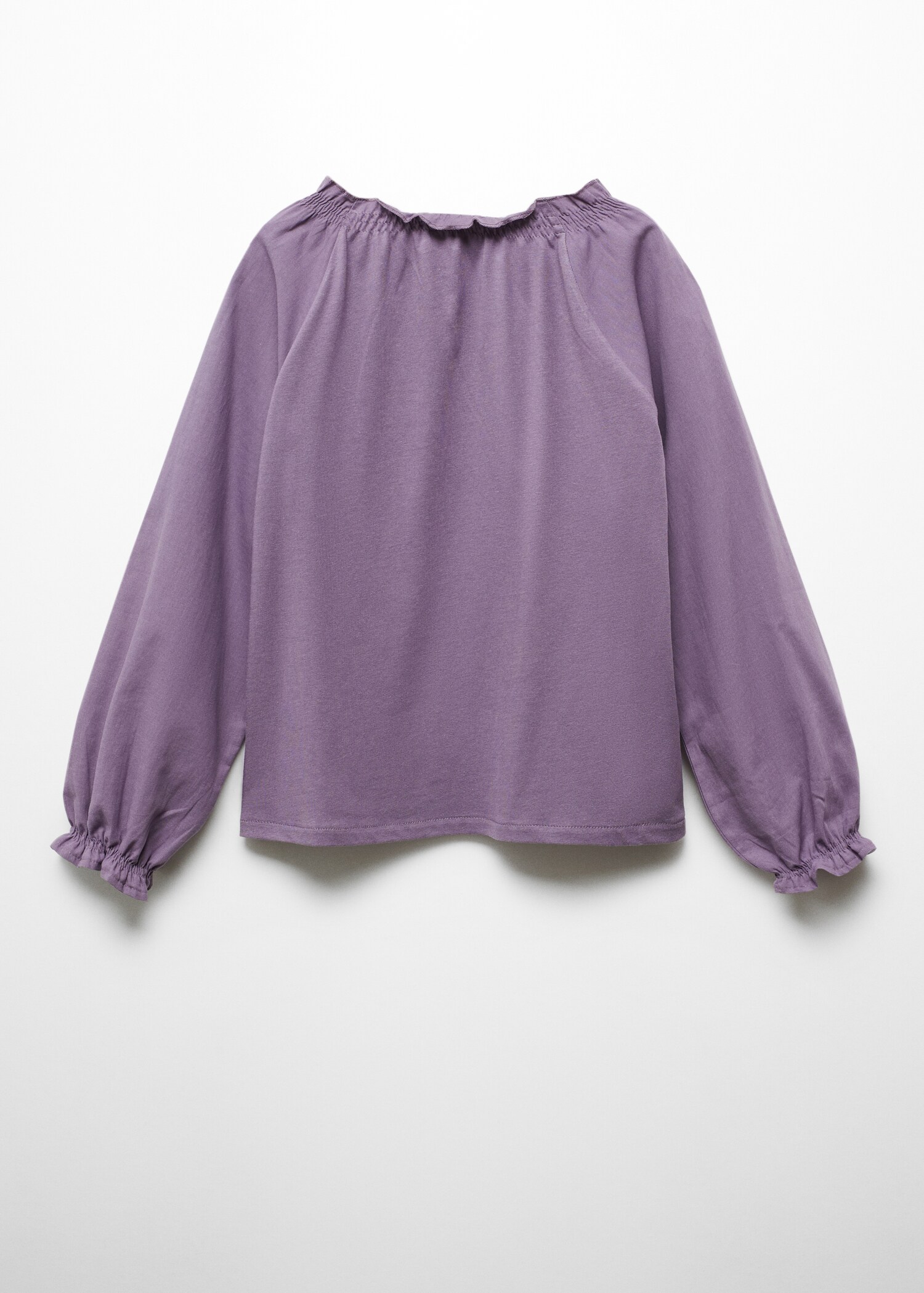 Camiseta fruncida manga larga - Reverso del artículo