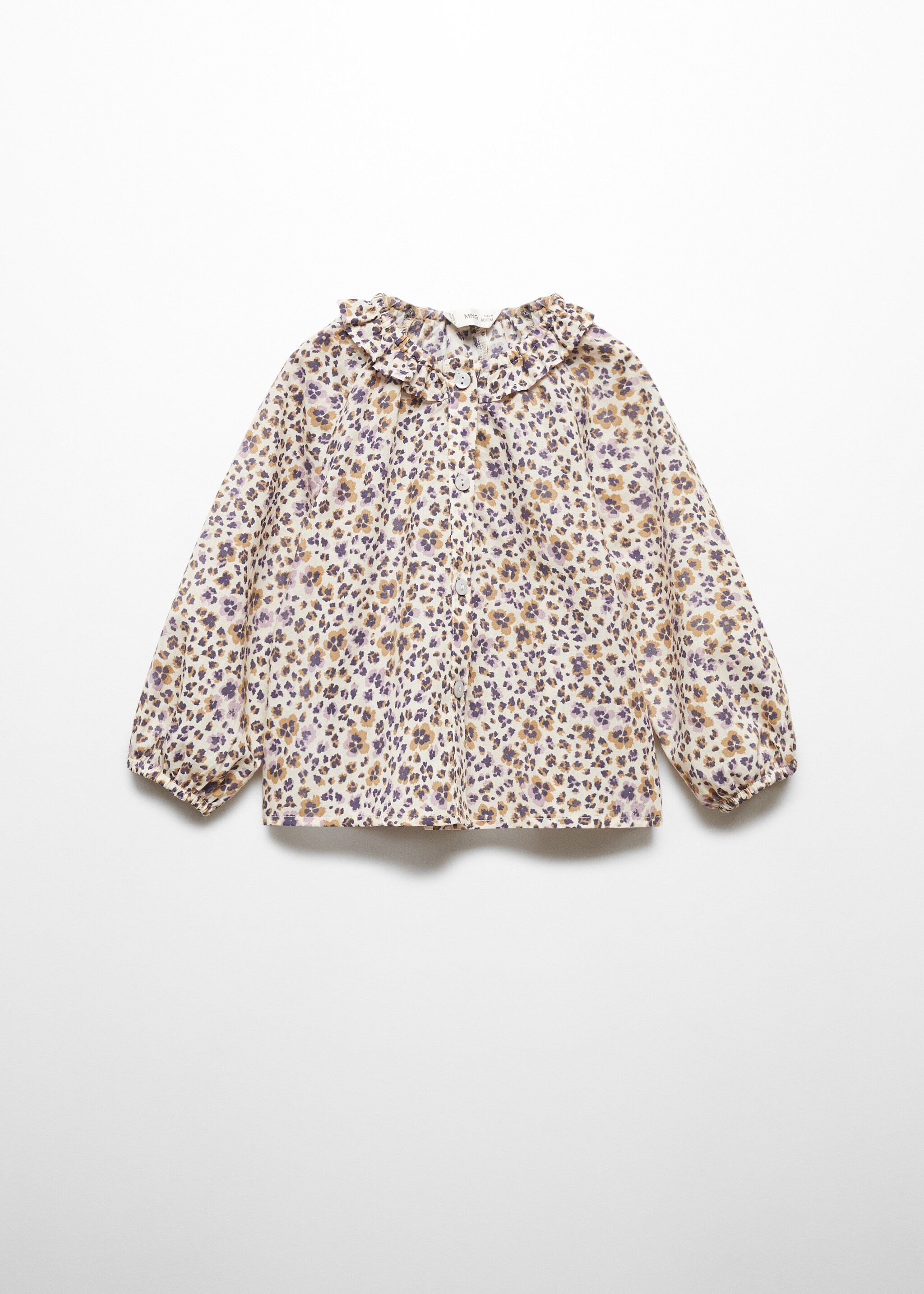 Блузка с цветочным принтом - Изделие без модели