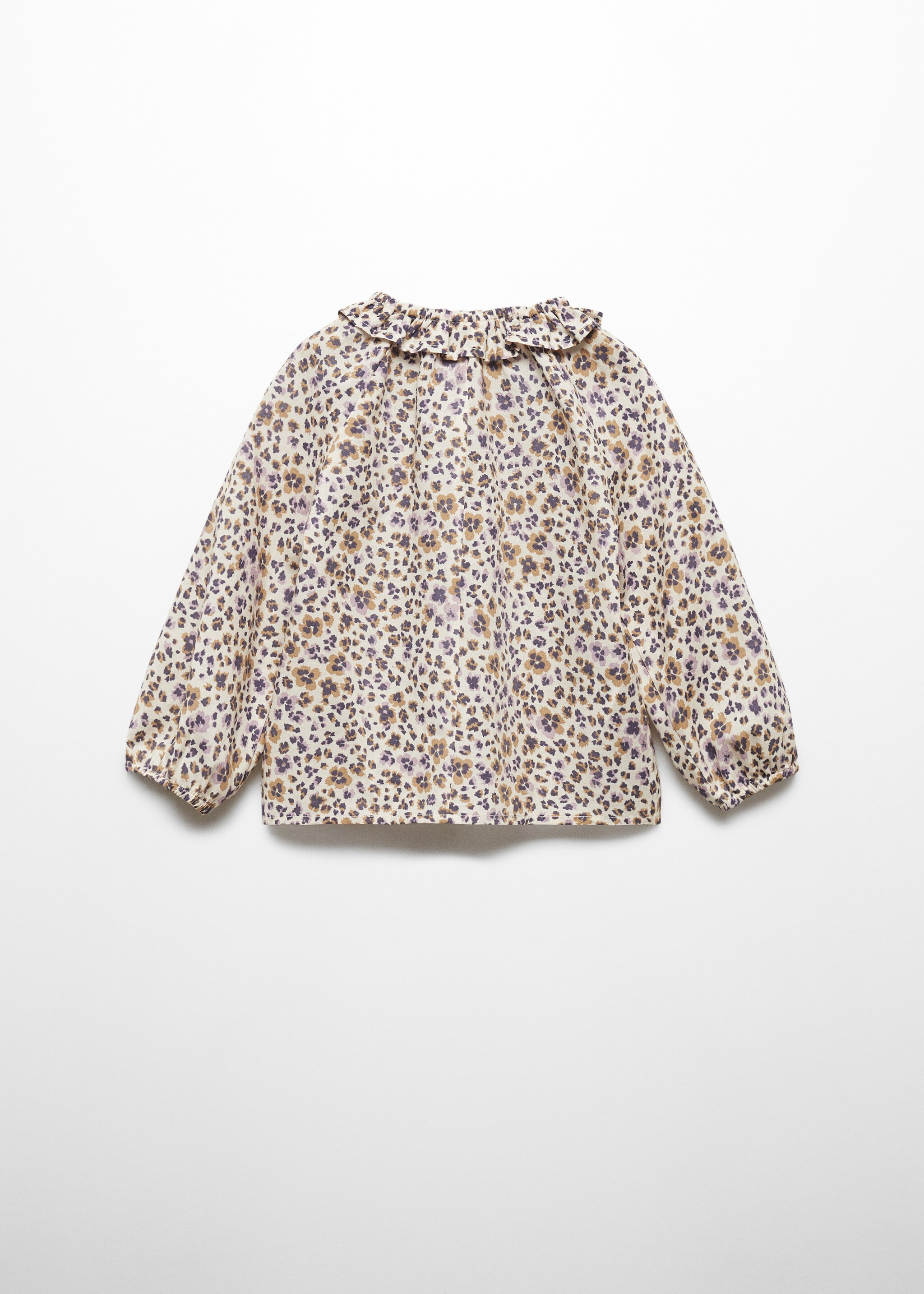 Блузка с цветочным принтом - Обратная сторона изделия