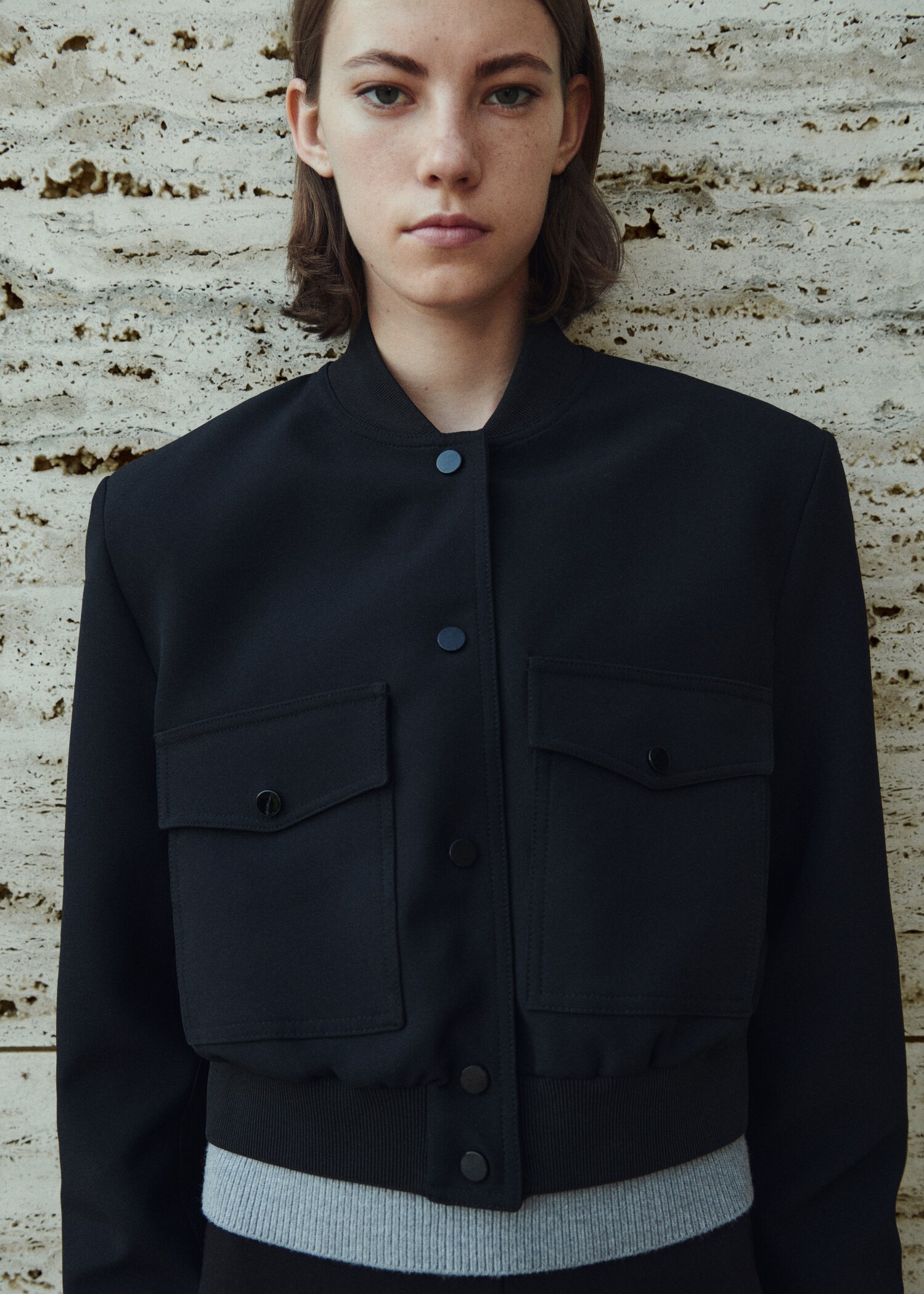 Veste bomber épaulettes - Details of the article 7