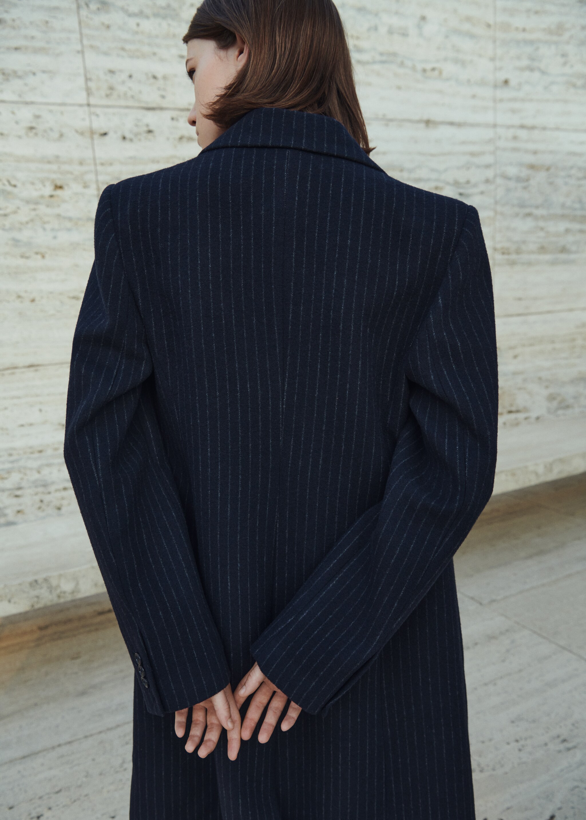 Striped wool coat - Details of the article 7
