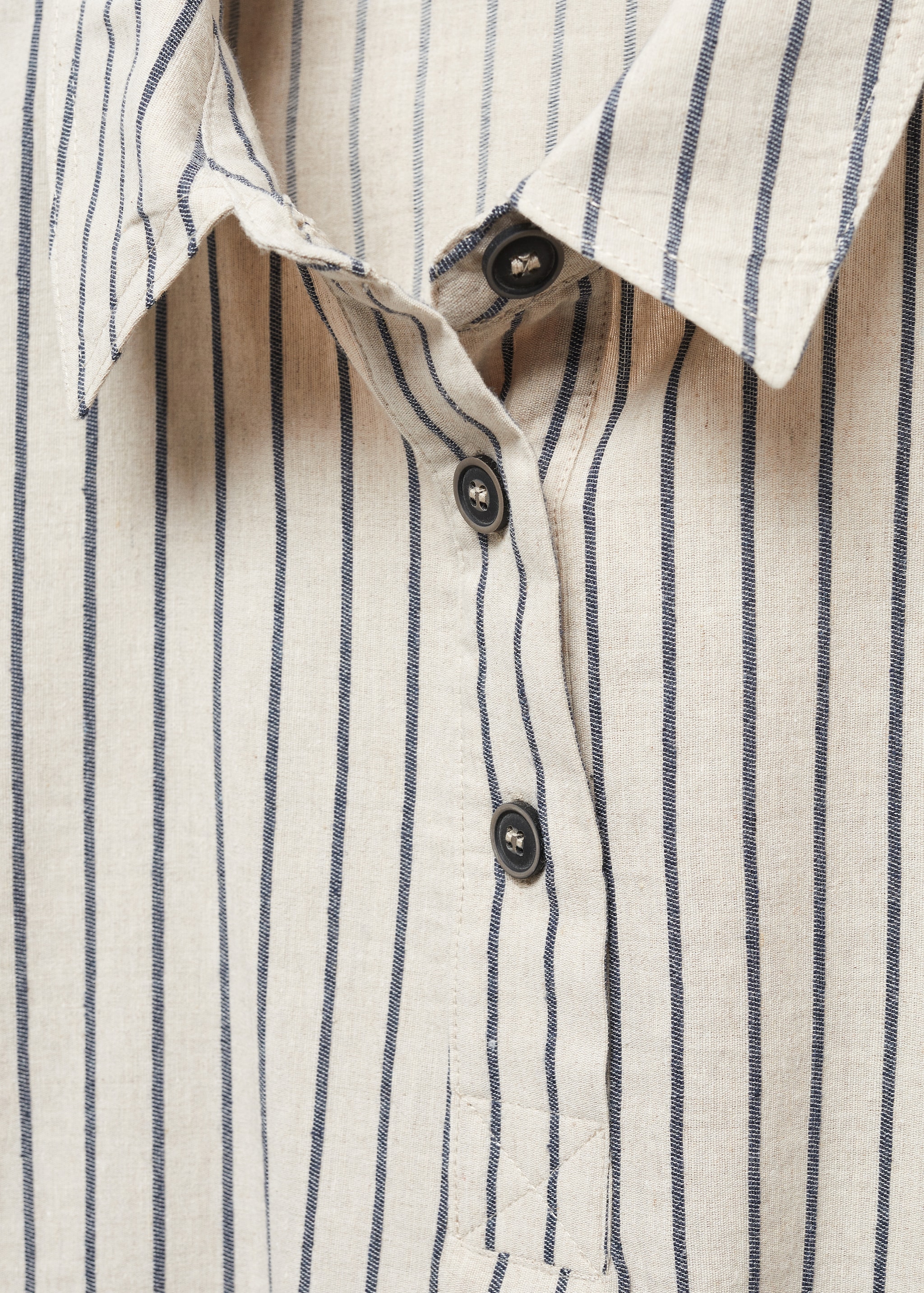 Пижамная рубашка в полоску - Деталь изделия 8