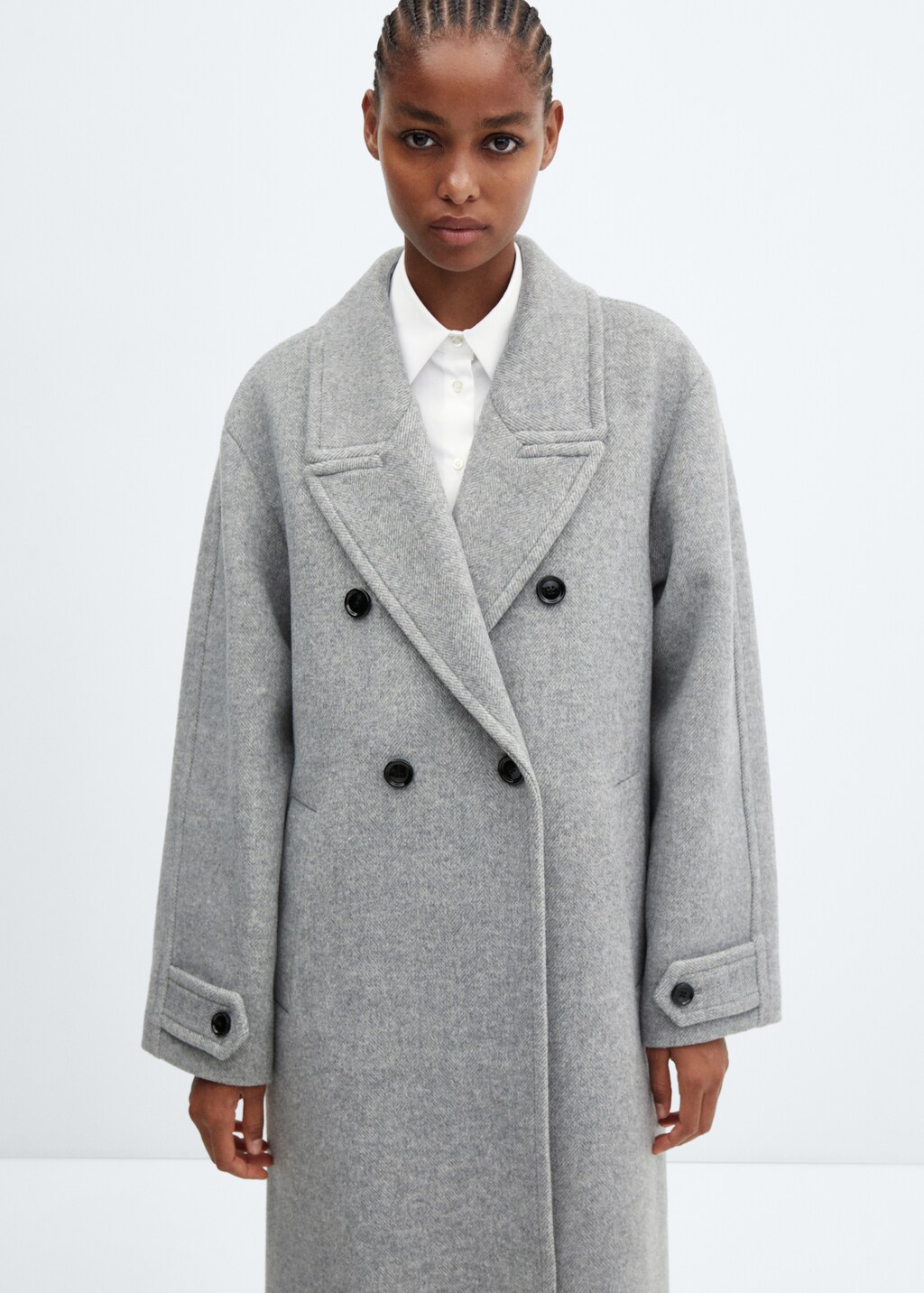 Oversize wool coat Woman MANGO China