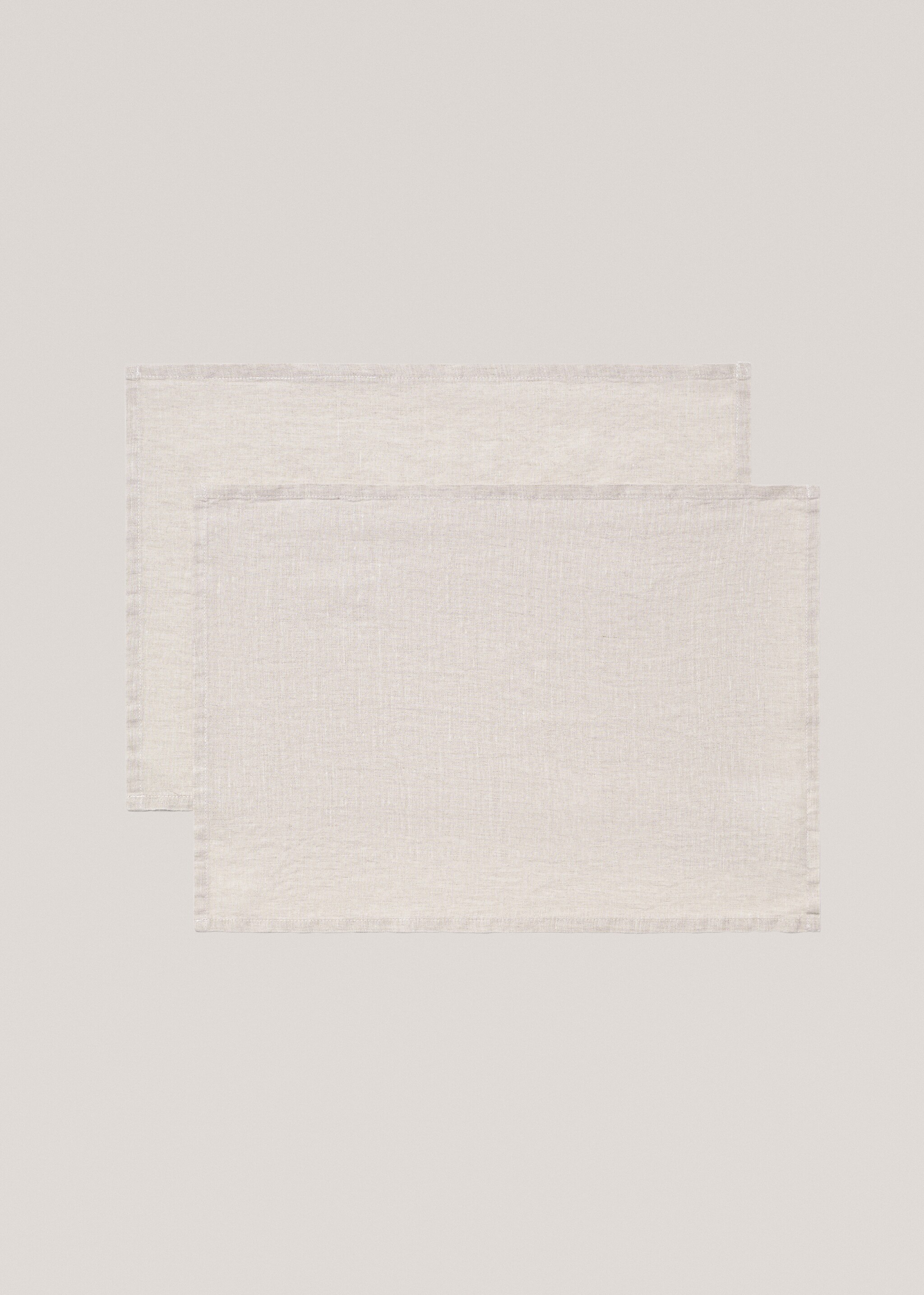 100% plain linen placemat - Article without model