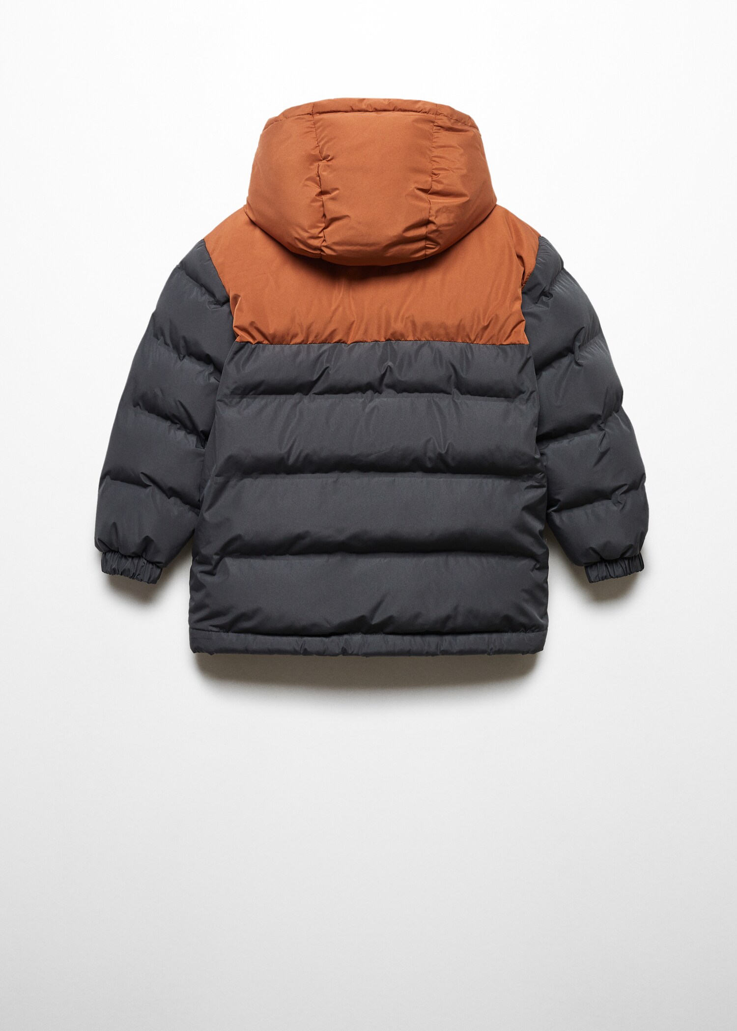 Hood quilted coat - Reverse of the article