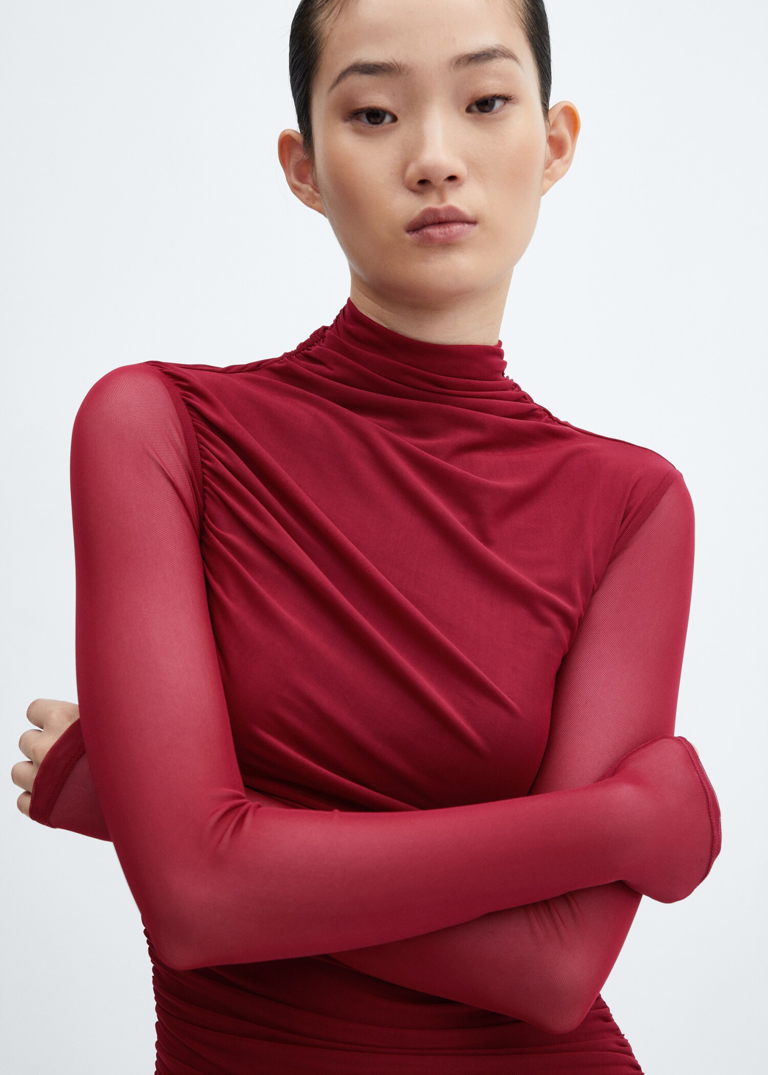 Vestido cuerpo drapeado - Detalle del artículo 1