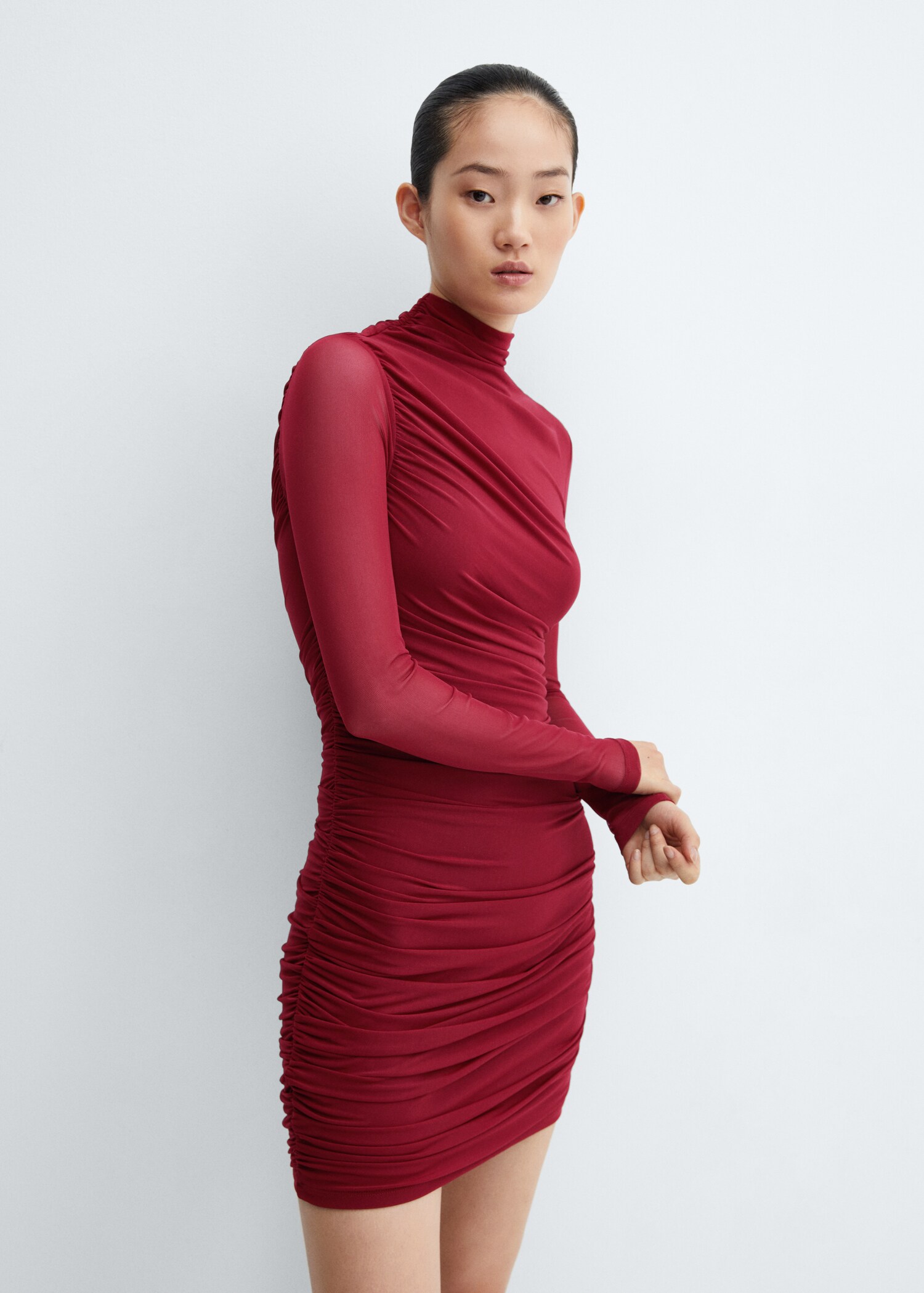 Vestido cuerpo drapeado - Detalle del artículo 2
