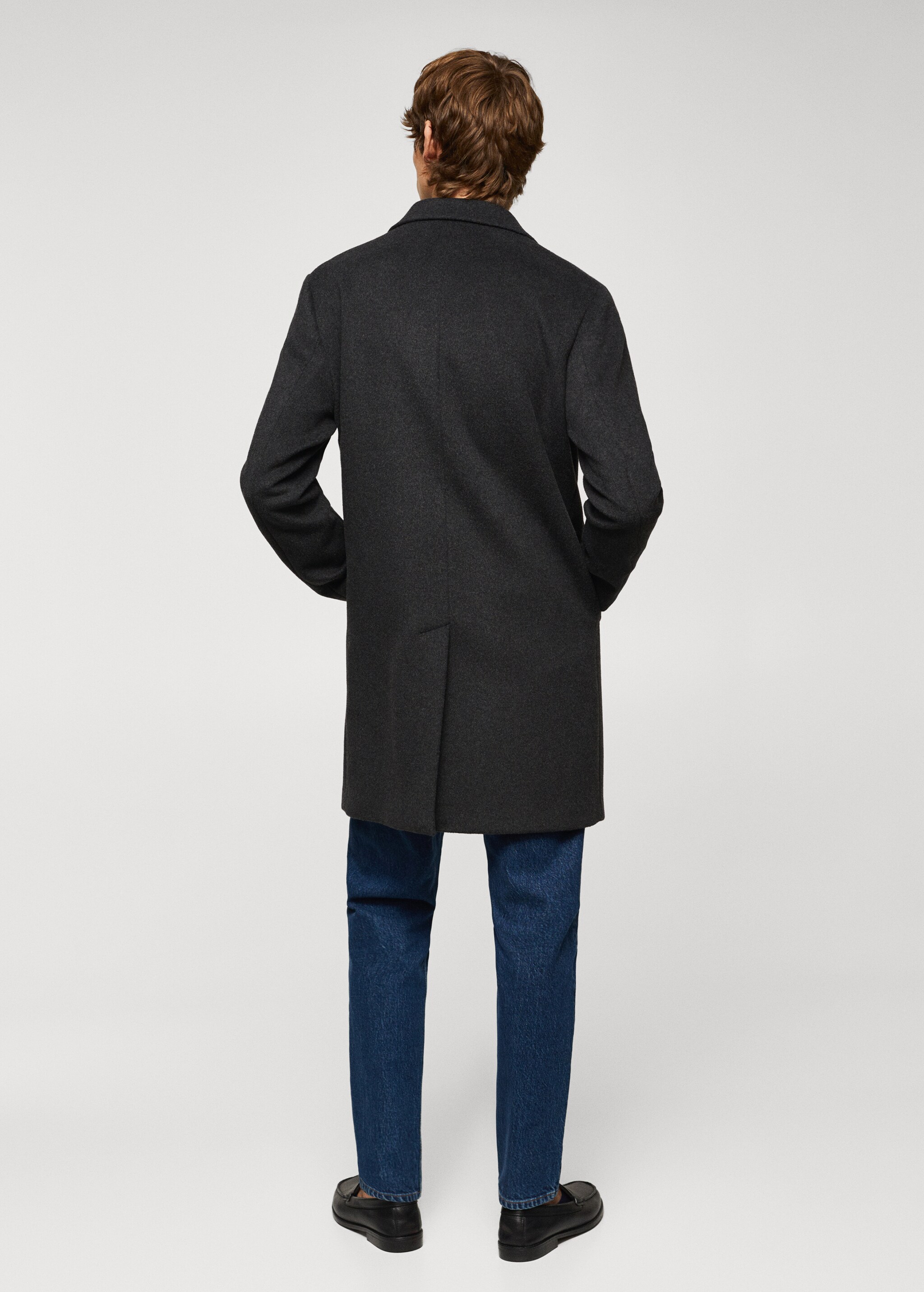Пальто из переработанной шерсти - Обратная сторона изделия